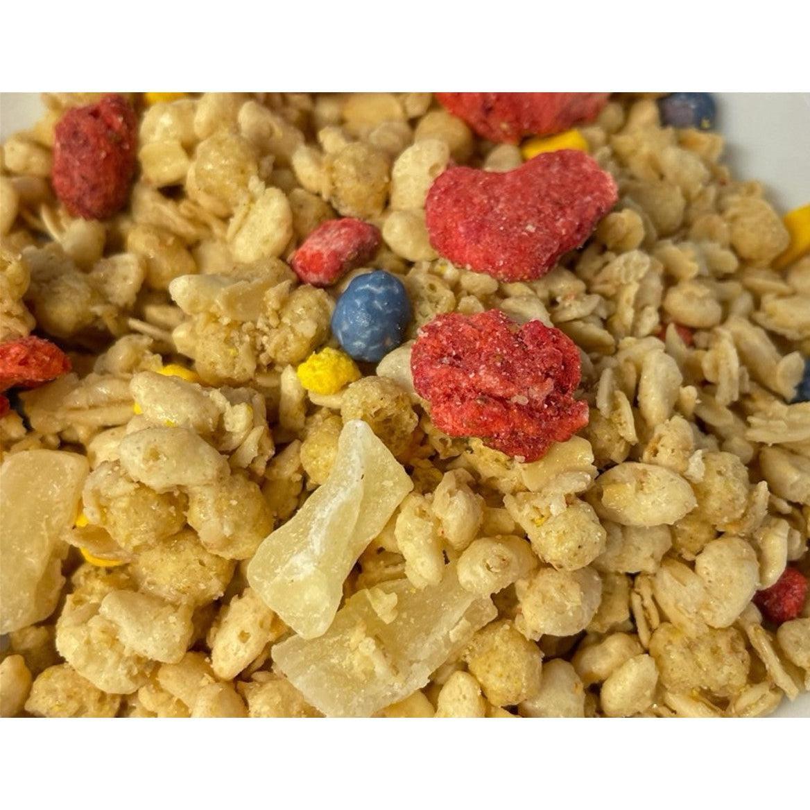 Nissin Gorogura Mixed Fruits Granola Cereal with Maple Flavor - 280g Healthy Breakfast Snack for Office, School & Travel