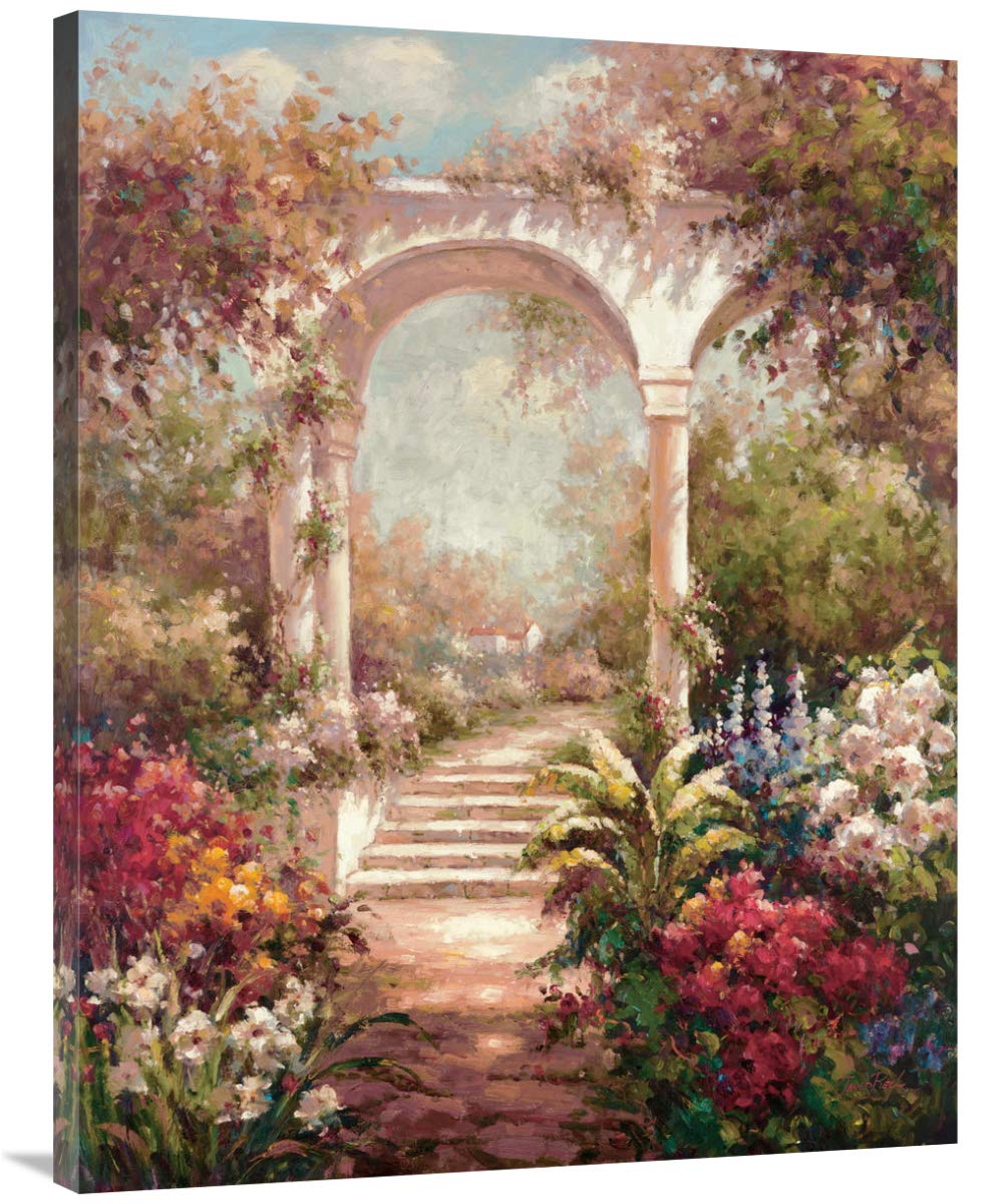 Fiorenzas Garden Art Print by James Reed - 30 x 40 Inch Floral Wall Decor for Living Room, Bedroom & Office | Premium Canvas Painting for Home Decor