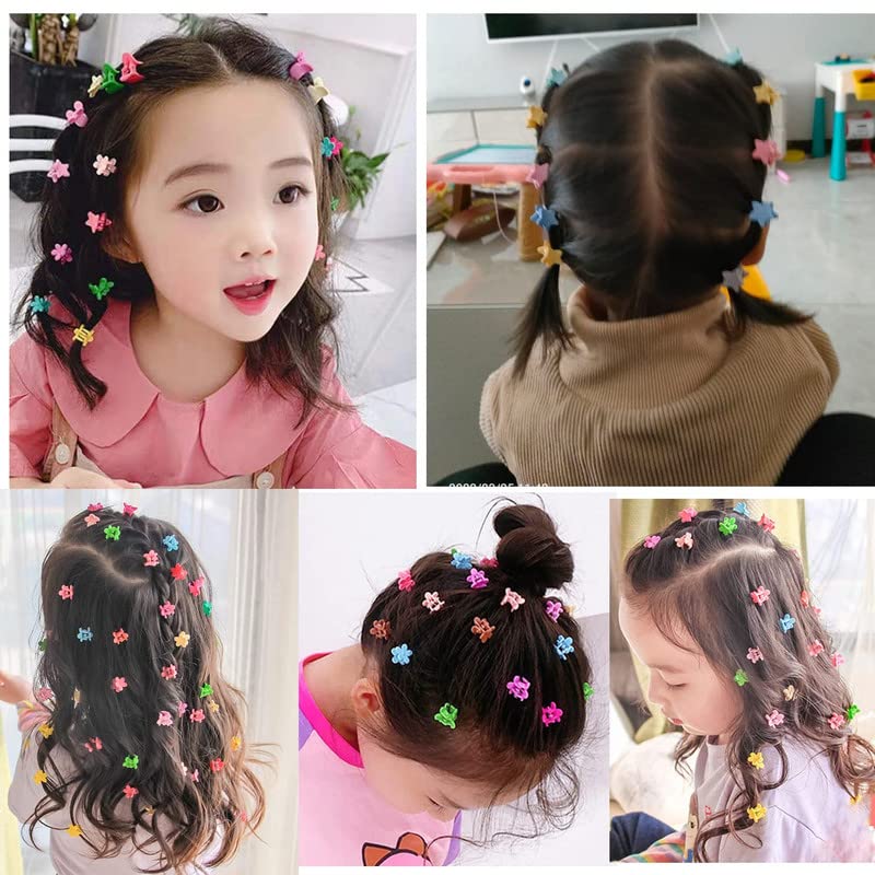 Shidara 40-Piece Baby Girls Hair Claw Clips Set - Cute Mini Princess Hair Accessories with Flowers for Toddlers, Kids & Teens | 4 Styles & Candy Colors | Perfect for School, Parties & Daily Wear