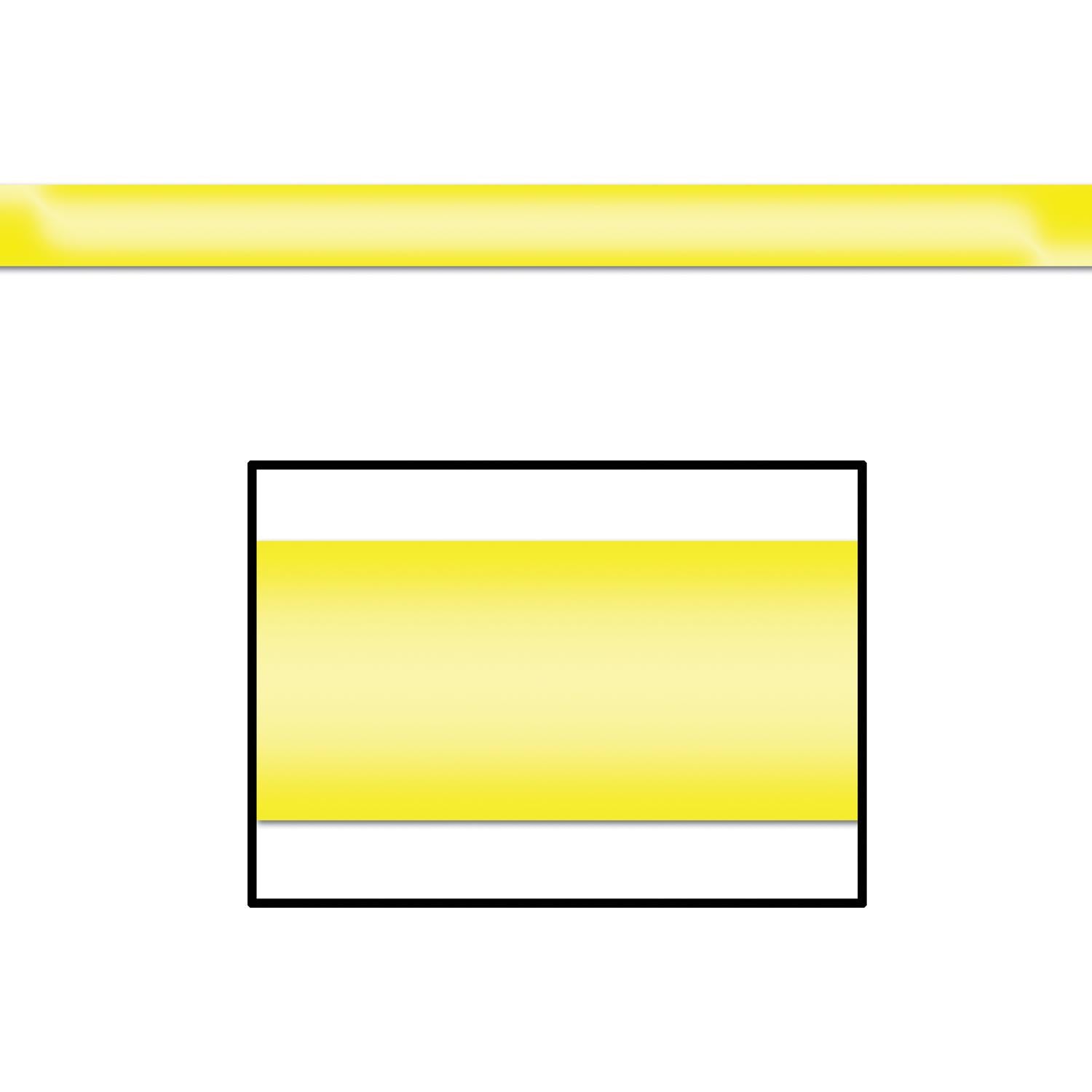 12 Pack Beistle Gleam 'N Party Streamers - Yellow Plastic Party Decorations for Birthday, Wedding & Holiday Celebrations