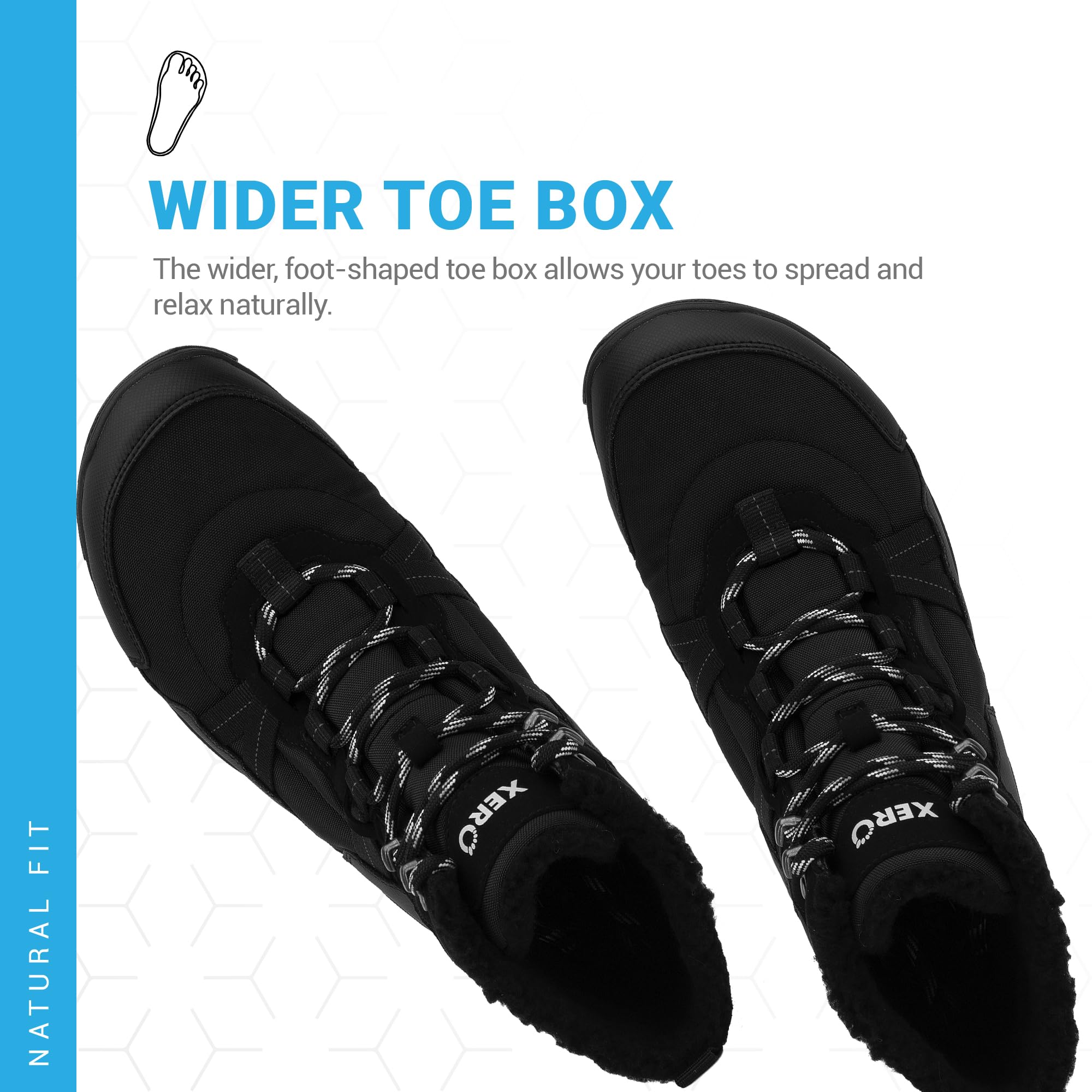 Xero Shoes Barefoot Hiking Shoes for Men - Lightweight Zero Drop Trail Running Boots | Waterproof Outdoor Adventure Footwear for Hiking, Camping & Backpacking