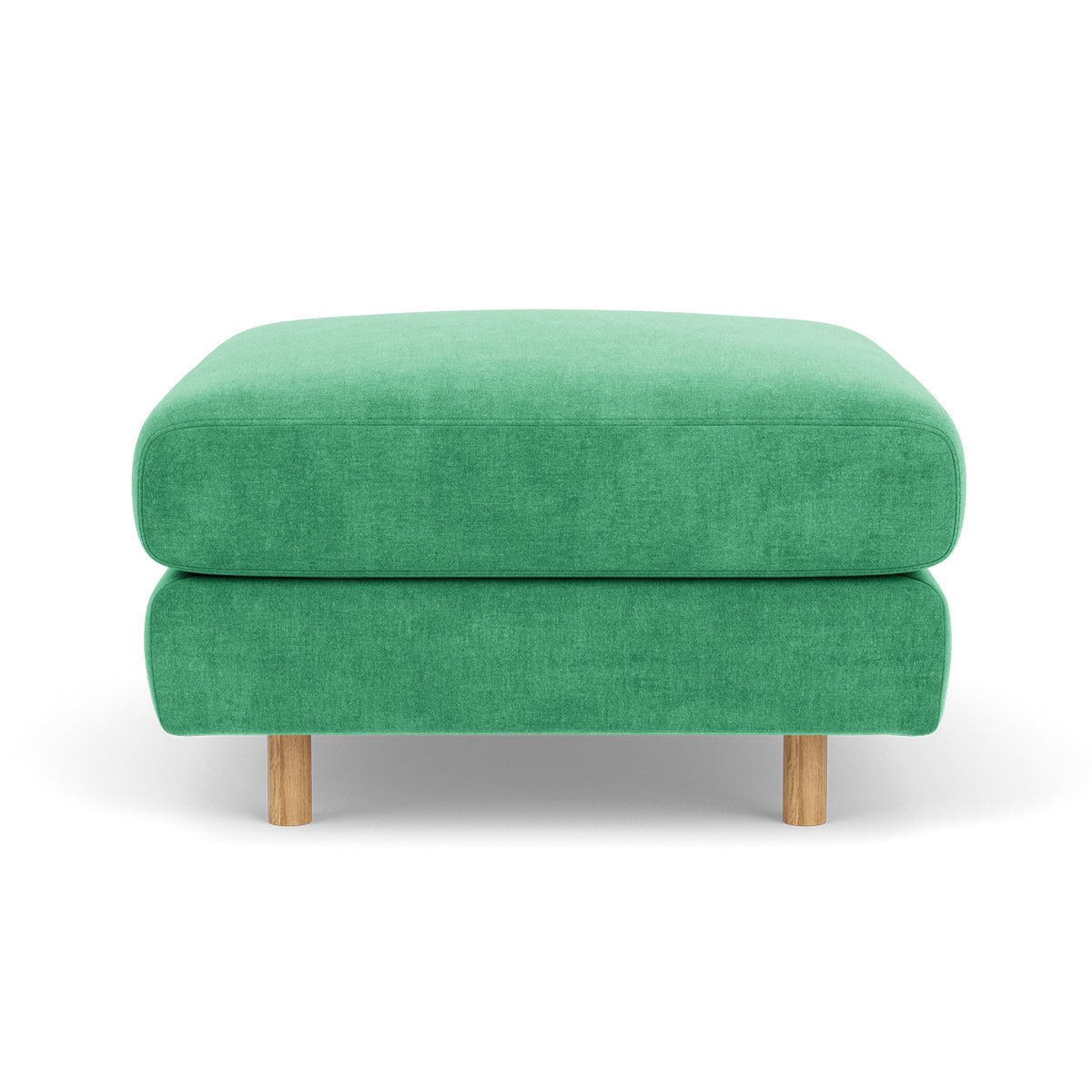 Dylan Fabric Ottoman - Soft and Stylish Footrest, Storage Bench, Living Room Accent Piece - Perfect for Small Spaces, Bedroom, or Lounge Area