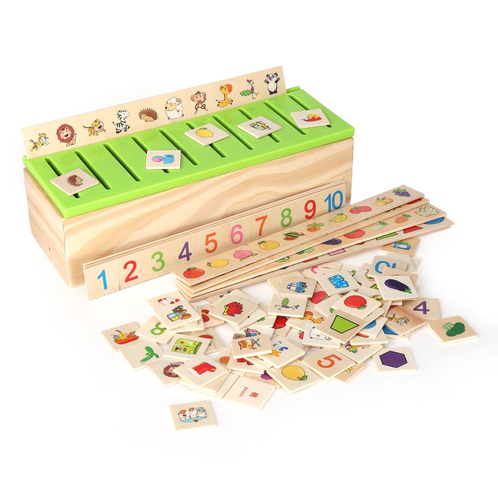 Taidda Wooden Educational Toy Set for Kids - Early Learning Blocks for Cognitive & Physical Development | STEM Learning, Classroom & Home Play