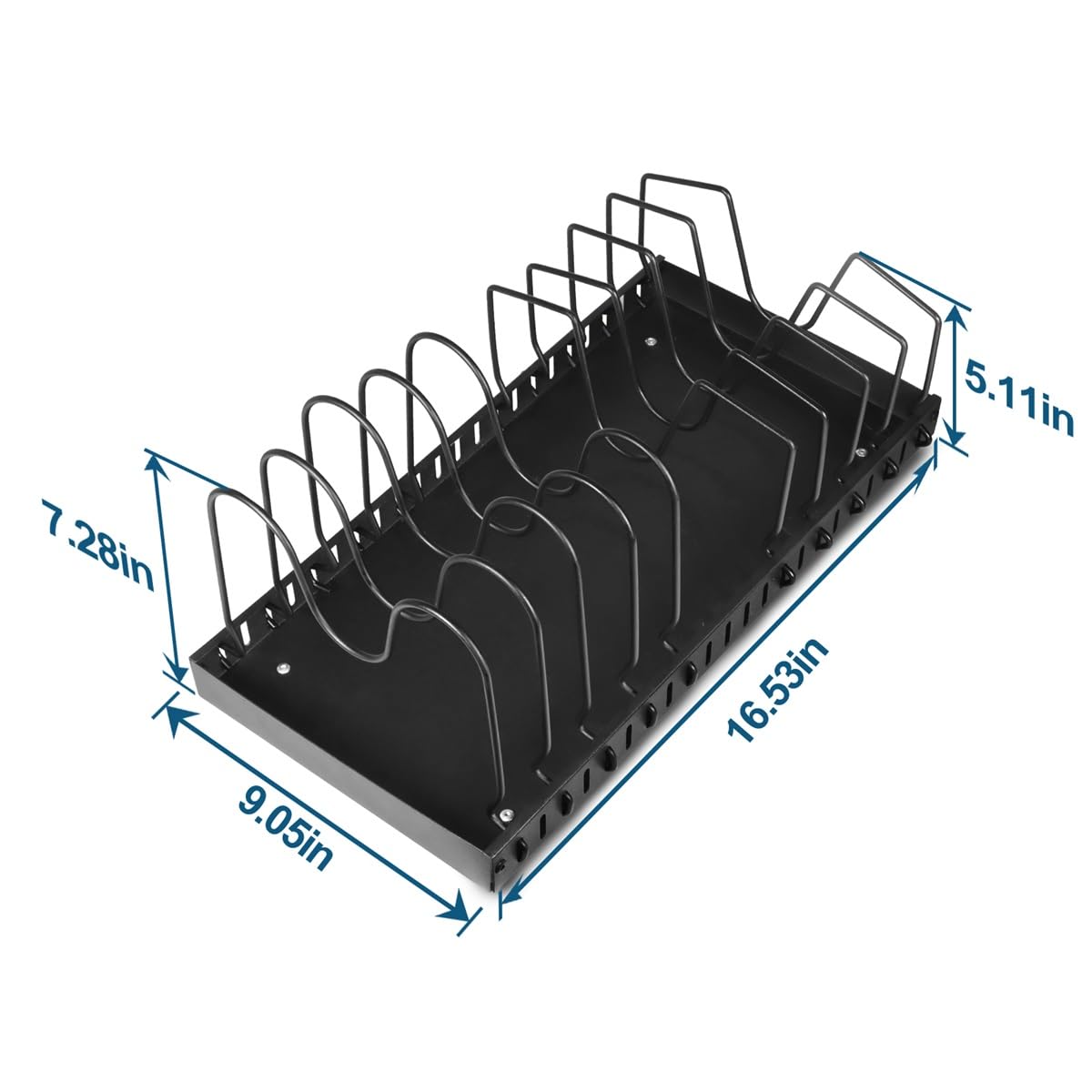 Under Cabinet Pull Out Organizer for Pots, Pans & Lids - 2-Tier Sliding Kitchen Storage Shelf | Space-Saving Cabinet Organizer for Cookware & Utensils | Perfect for Small Kitchens & Organized Cooking Spaces