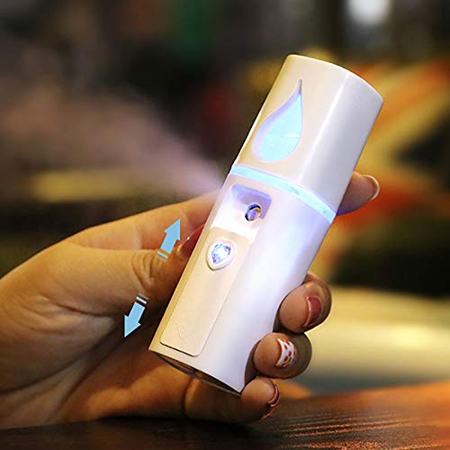 SOWUNO Nano Facial Mister - Handheld Skin Steamer for Moisturizing & Hydrating Face | Portable Face Mist Sprayer for Dry Skin Care | Perfect for Travel, Spa, and Home Skincare Routine