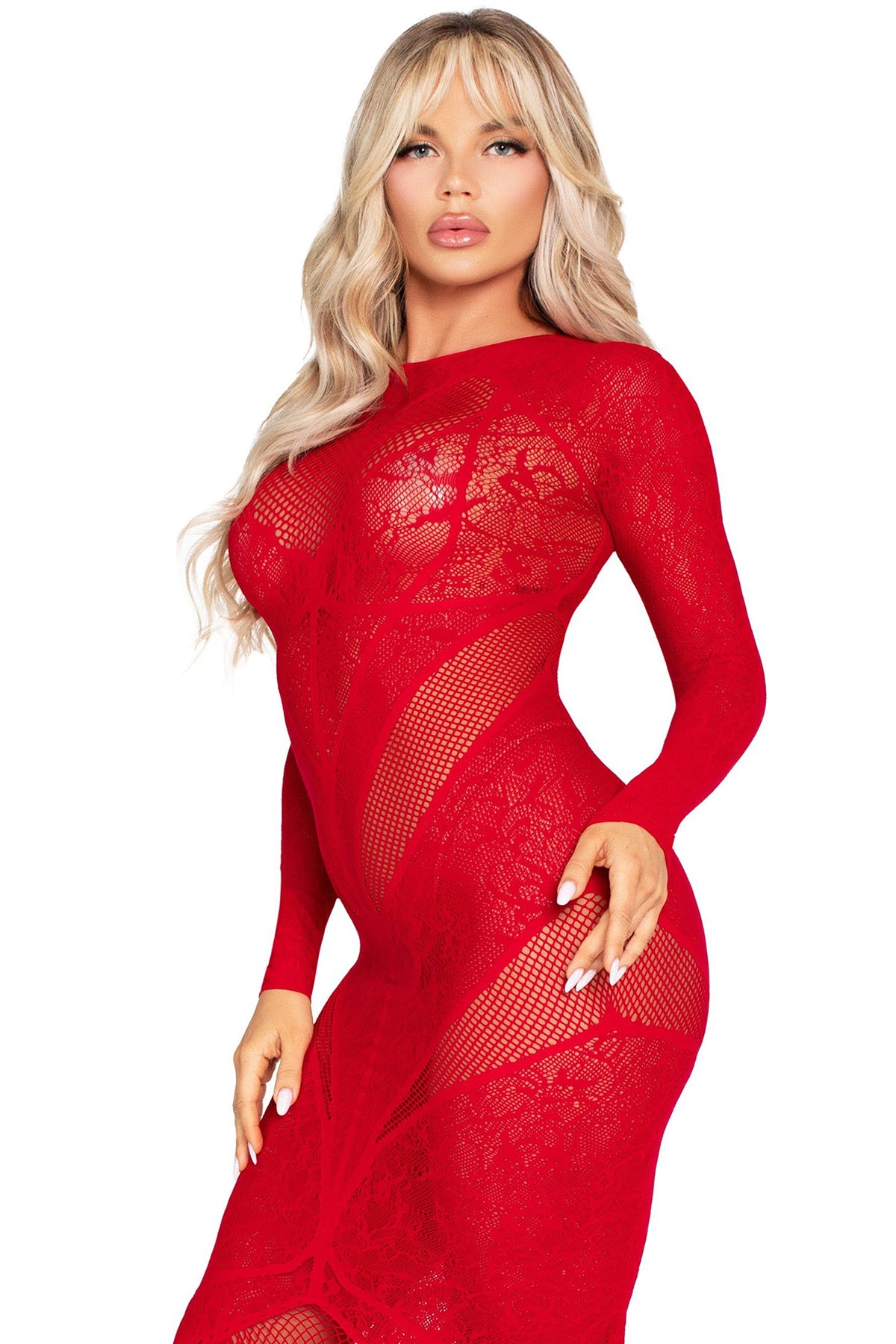 Elegant Lace Keyhole Heart Gown for Women - Romantic Evening Dresses & Prom Gowns - Perfect for Weddings, Date Nights, and Special Occasions