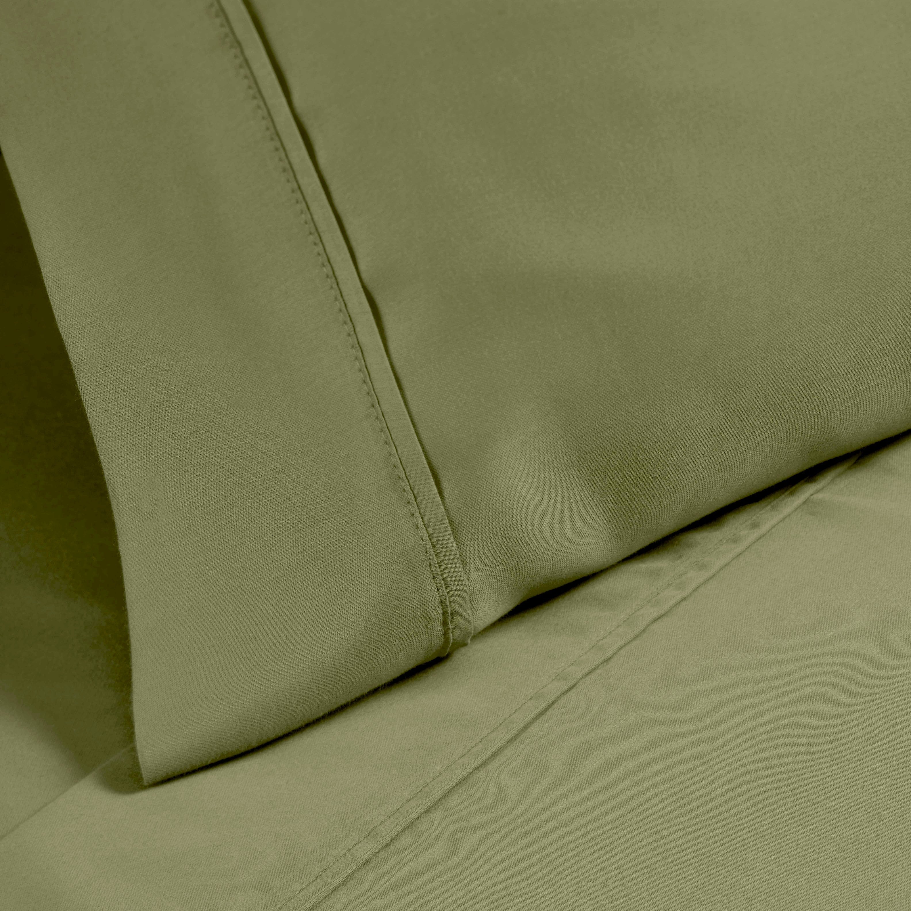 1200 Thread Count Cotton Rich Solid Deep Pocket Bed Sheet Set - Queen Size, Ultra Soft & Breathable - Perfect for Luxury Hotels, Guest Rooms & Master Bedrooms
