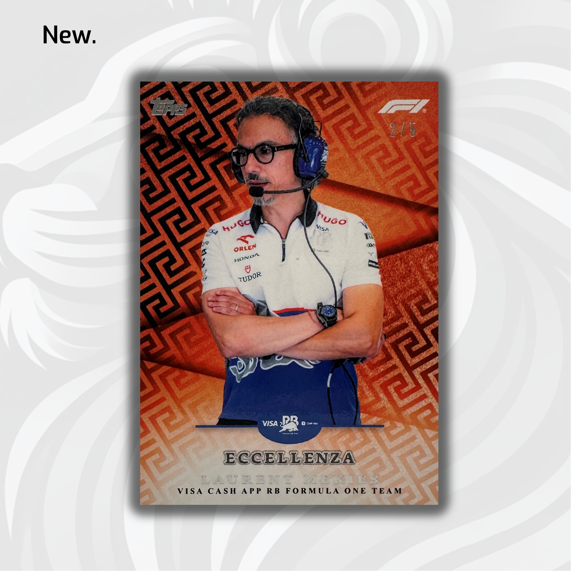2024 Topps Eccellenza F1 Laurent Mekies Principal Orange Formula 1 Racing Card - Perfect for F1 Collectors, Sports Memorabilia Enthusiasts, and Trading Card Games
