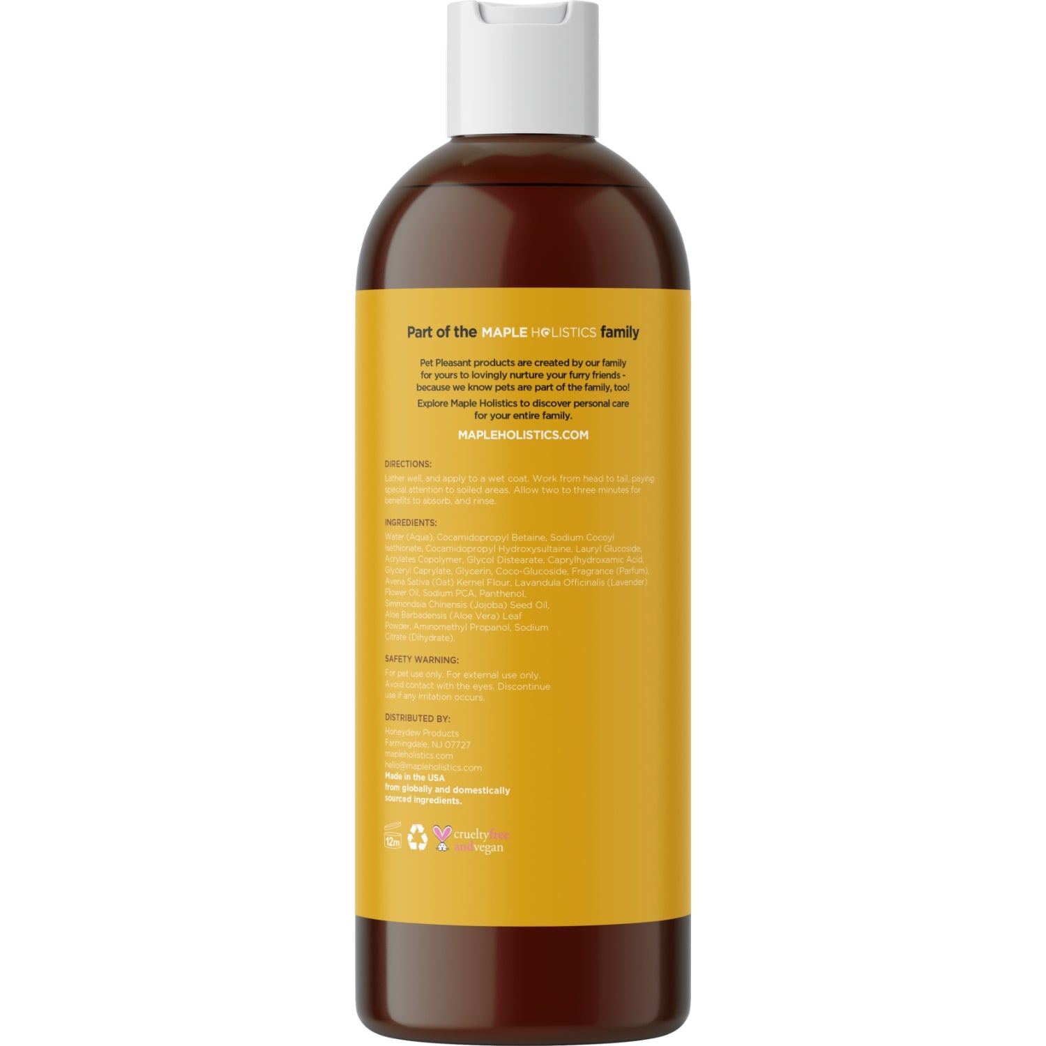 Natural Oatmeal Pet Shampoo for Dogs & Cats - Hypoallergenic, Soothing & Moisturizing - Perfect for Sensitive Skin & Allergy Relief - Ideal for Bath Time & Grooming