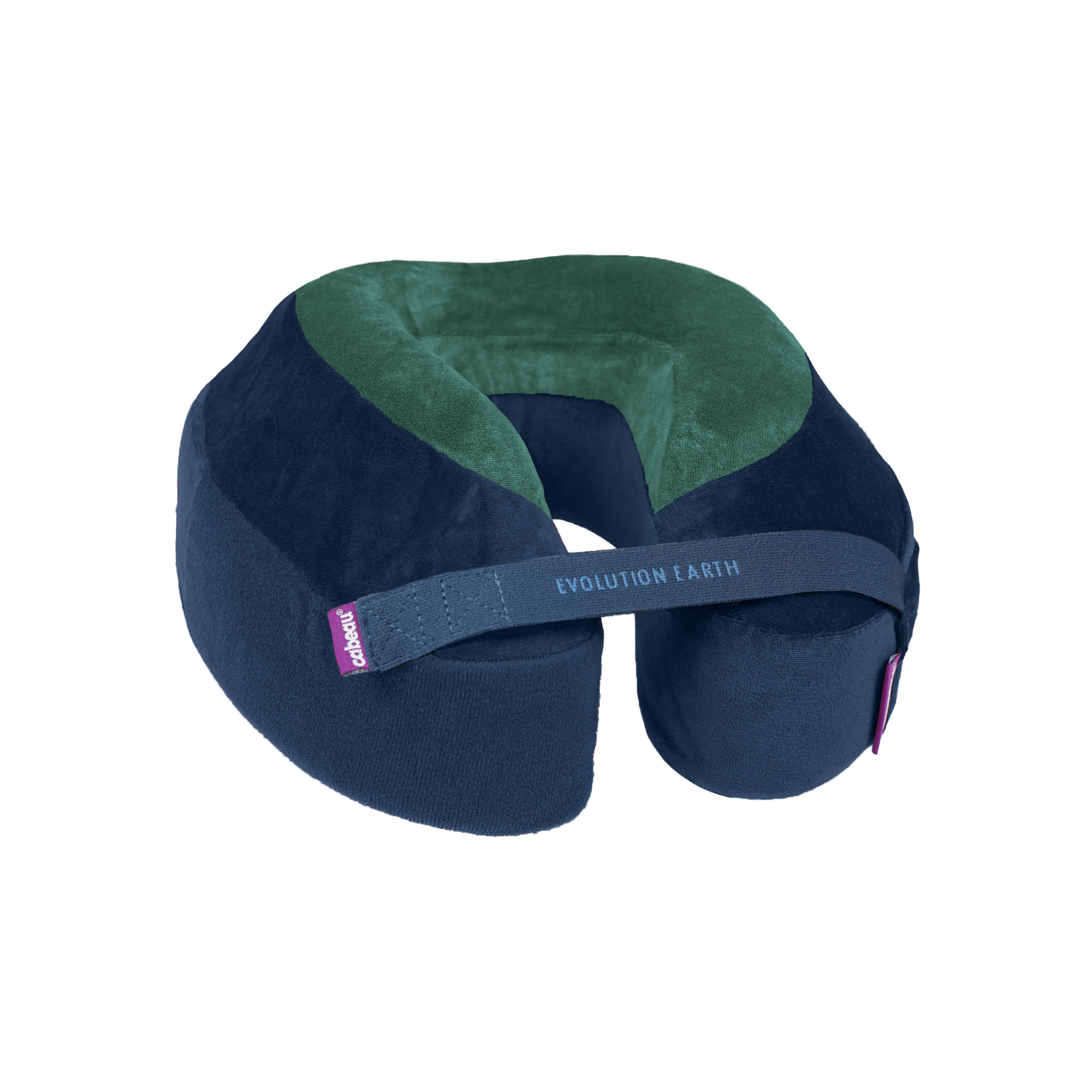 CABEAU Evolution Earth Travel Neck Pillow - Memory Foam Support for Airplane, Car & Office Use - Comfortable & Ergonomic Design for Neck Pain Relief