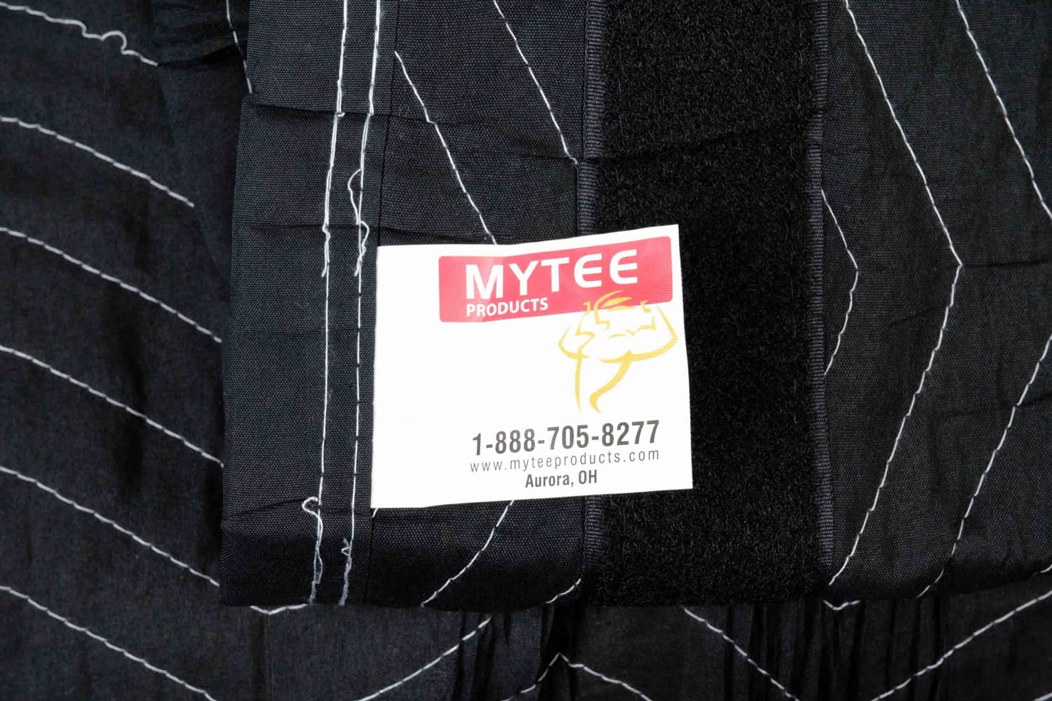 Mytee 2 Pack Black Quilted Refrigerator Cover - Waterproof Outdoor Fridge Protector, Adjustable Furniture Pad for Moving & Storage (38