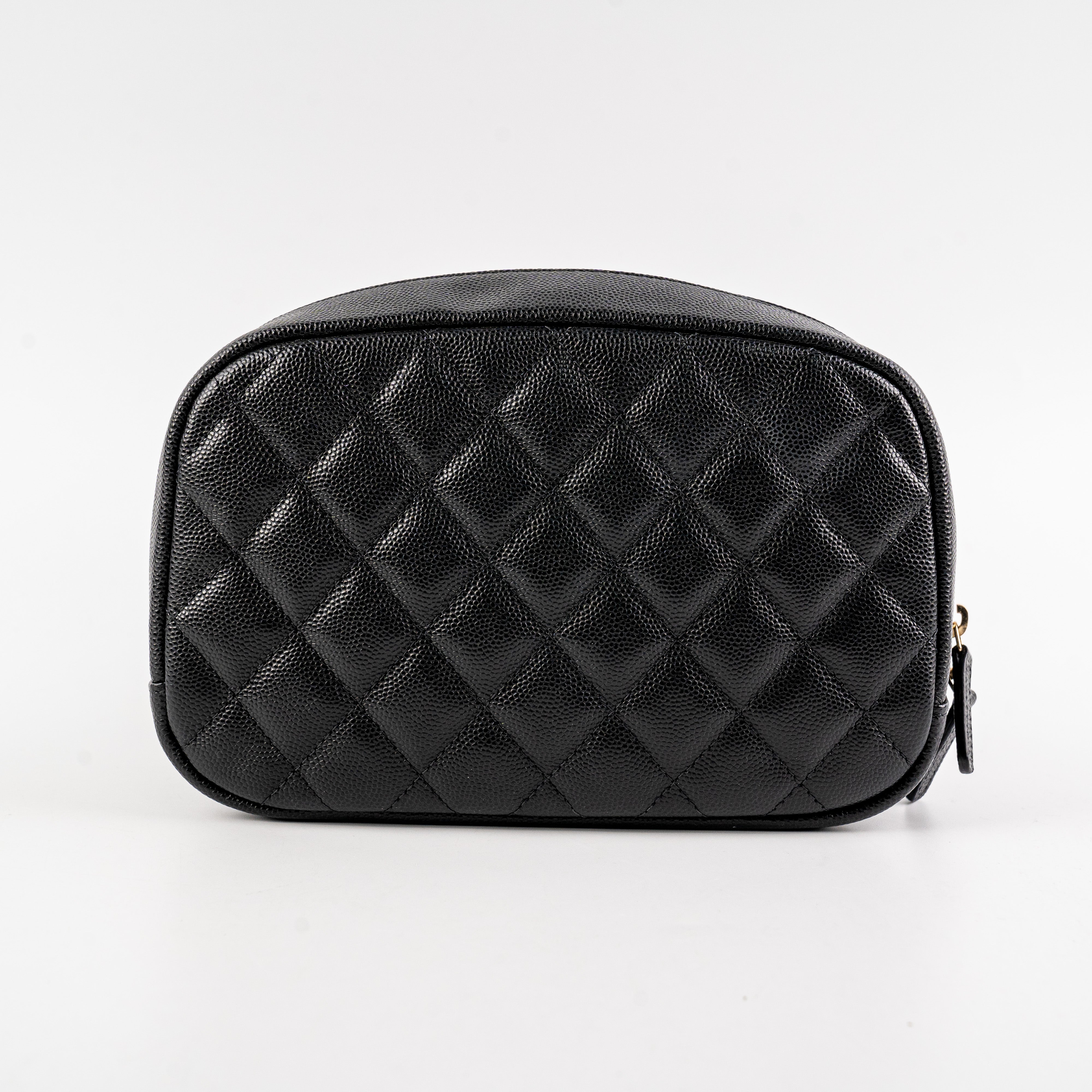 Chanel Quilted Caviar Leather Small Crossbody Bag Black - Luxury Designer Handbag for Women, Perfect for Evening Parties & Date Nights