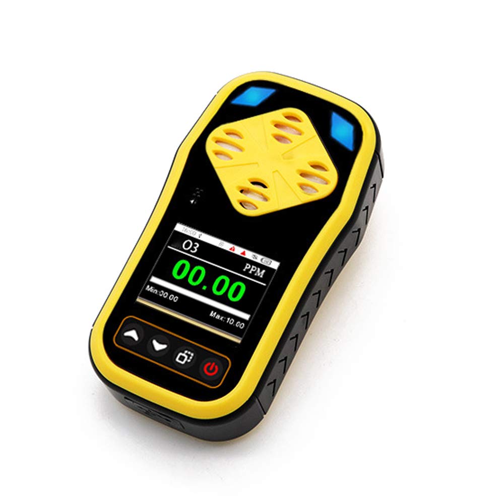 Portable Ozone Meter - O3 Gas Tester with Quick Sensing, Multiple Alarms & Rechargeable Battery | Handheld Ozone Detector for Air Quality Monitoring, Water Treatment & Industrial Safety | Data Recording & Concentration Analysis