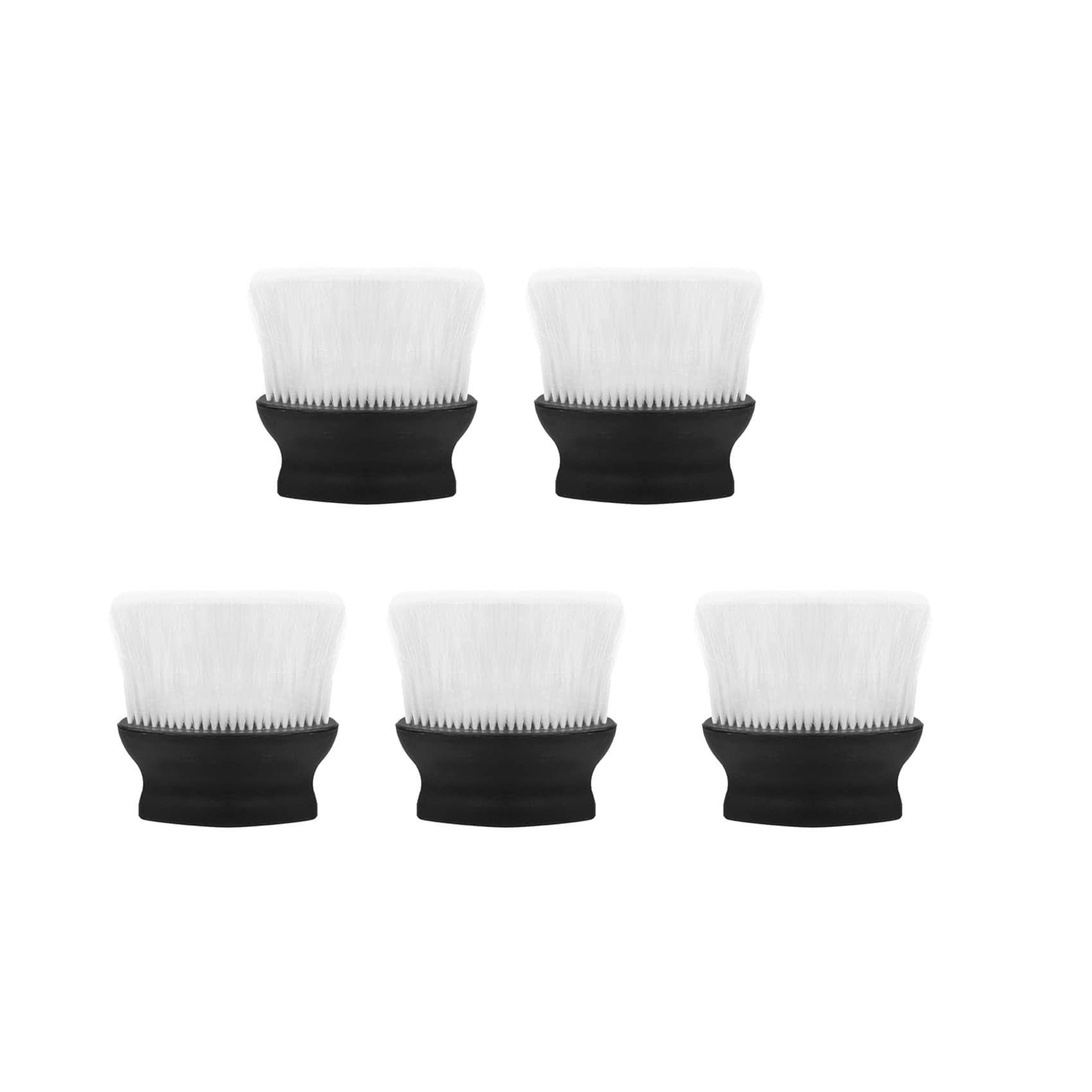 Professional Barber Neck Duster Brush Set - 5 PCS Hair Cutting & Cleaning Fiber Brushes for Salon & Home Use - Perfect for Beard Trimming, Haircut & Grooming