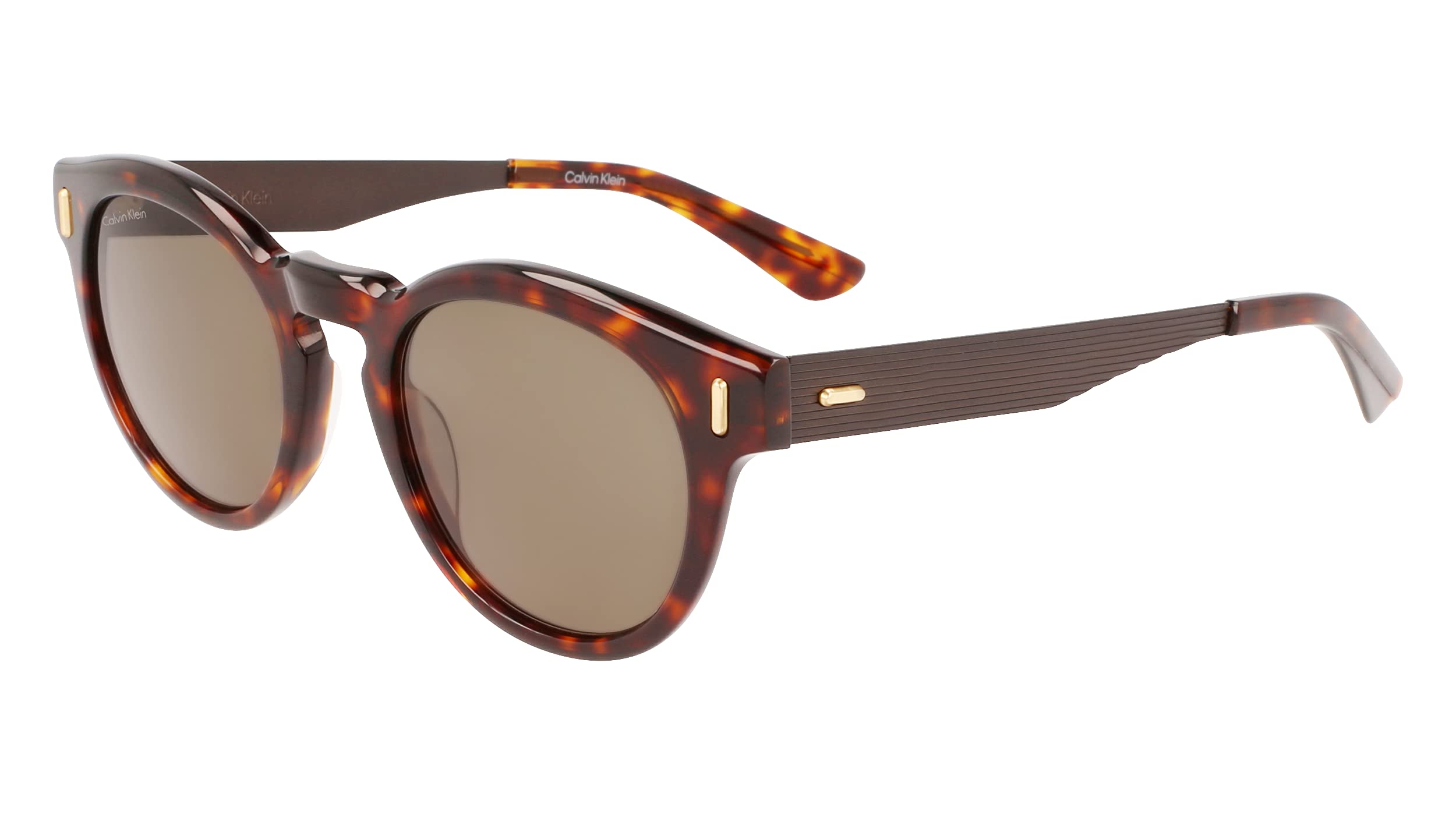 Calvin Klein CK21527S Panto Sunglasses for Women & Men - Polarized UV Protection - Fashionable Aviator Style for Outdoor, Driving & Travel