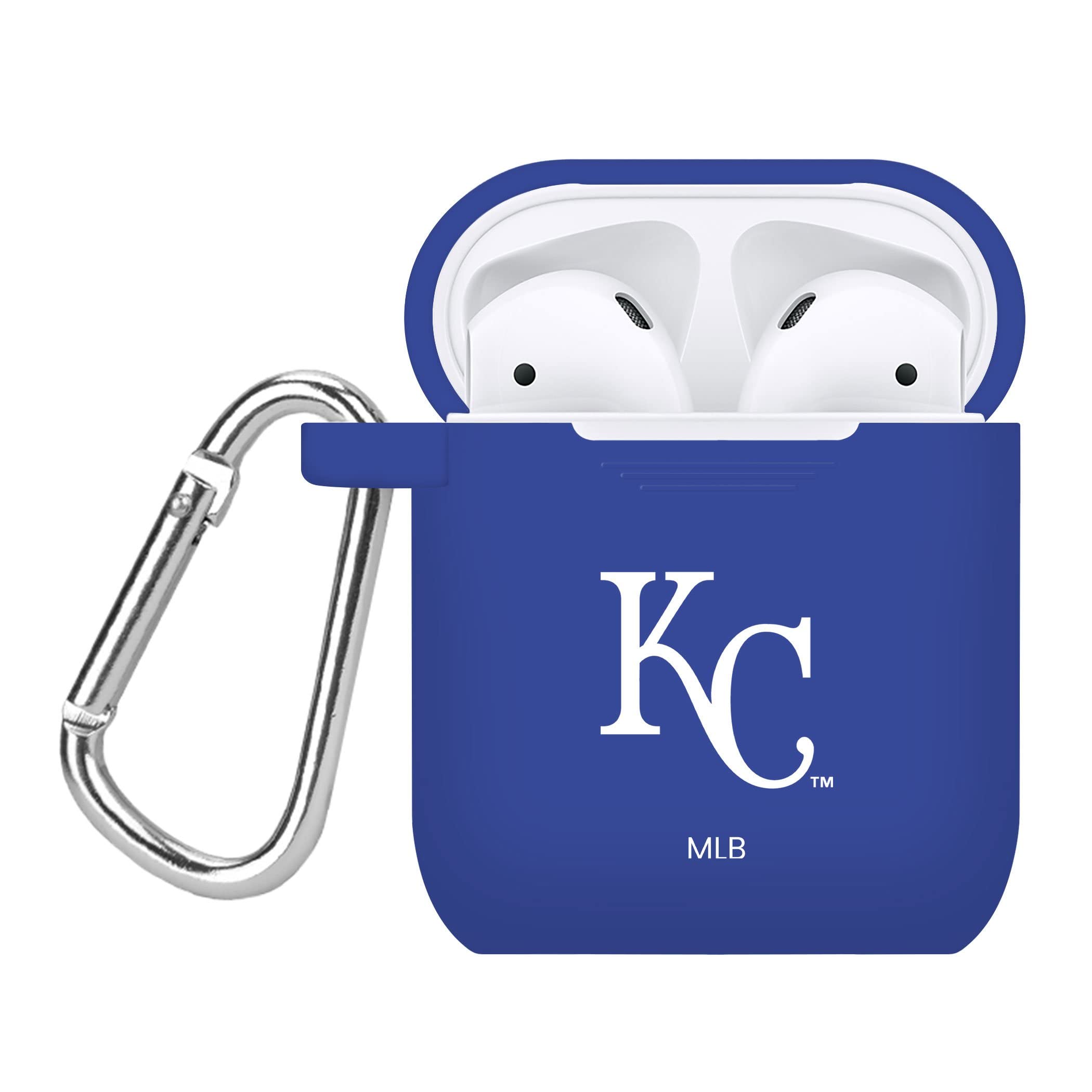 Kansas City Royals AirPods 1 & 2 Silicone Case Cover - Officially Licensed MLB Protective Case for Apple AirPods 1st & 2nd Generation - Perfect for Baseball Fans & Game Day Accessories