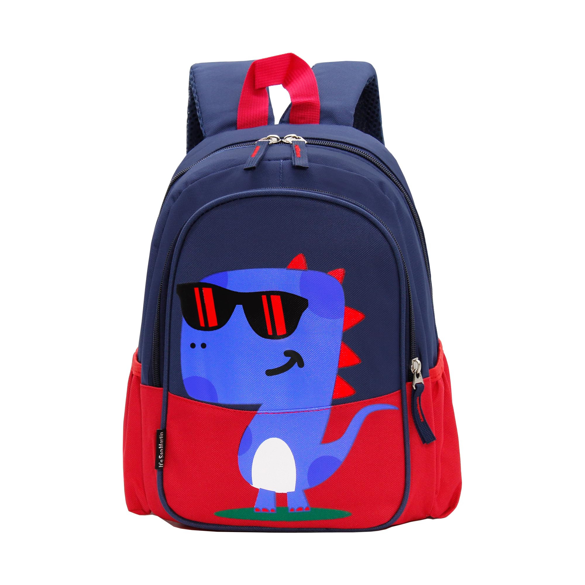 Dinosaur Kids Backpack - Waterproof School Bookbag for Boys & Girls (Red) - Perfect for School & Travel