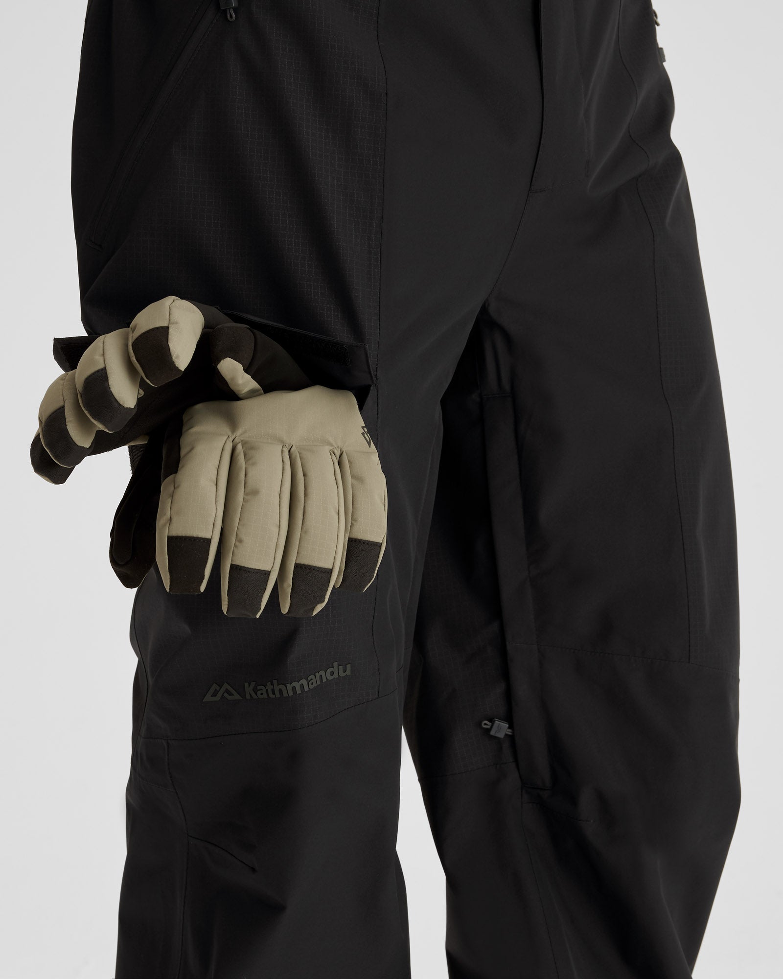 Men's PWDR Days 2L Shell Snow Pants - Waterproof Winter Ski Pants for Men, Black Stingray - Perfect for Skiing, Snowboarding & Outdoor Winter Activities