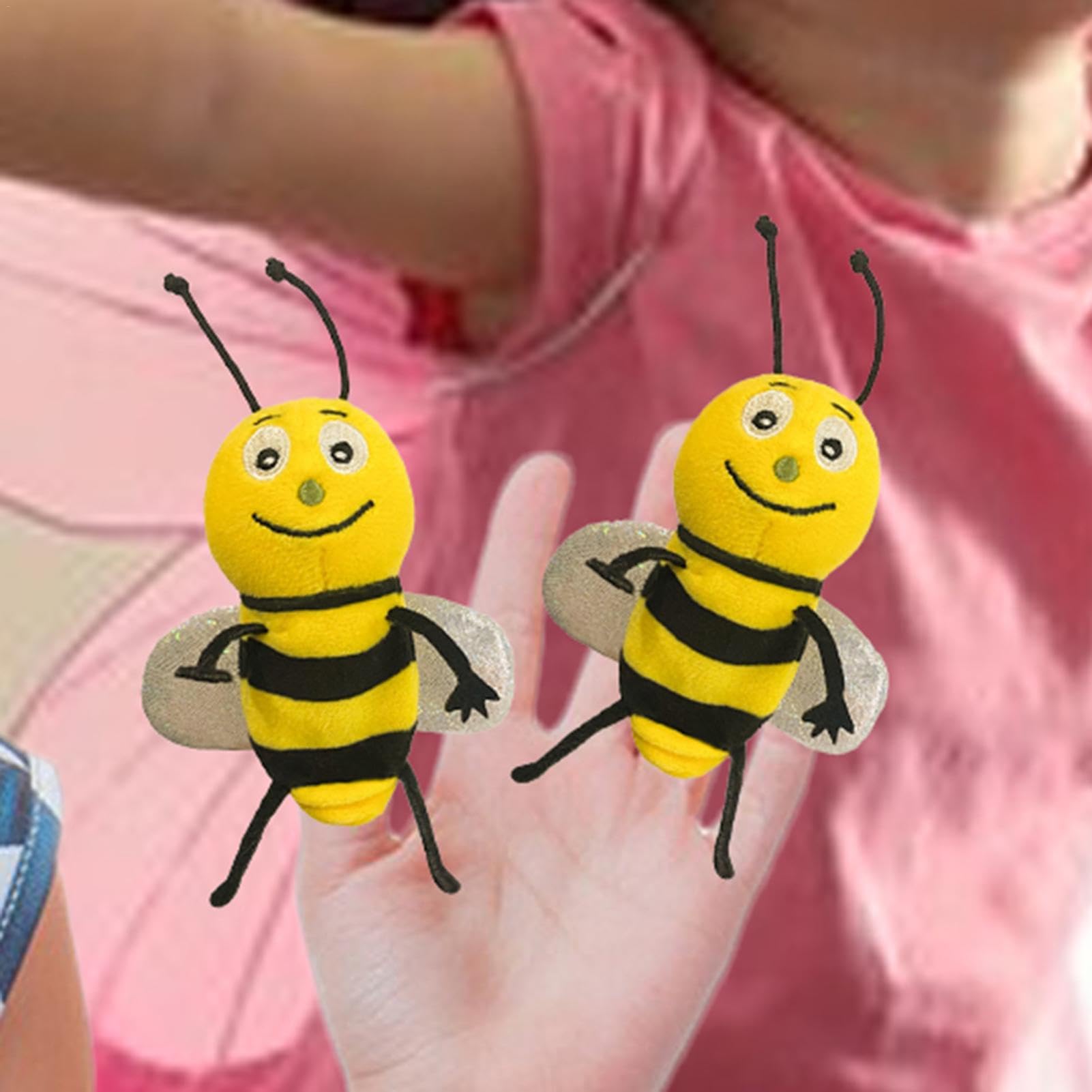 Realistic Animal Finger Puppets - Soft Plush Ant & Ladybug Hand Puppets for Kids | Fun Interactive Storytelling, Puppet Shows, School Plays & Early Learning Toys
