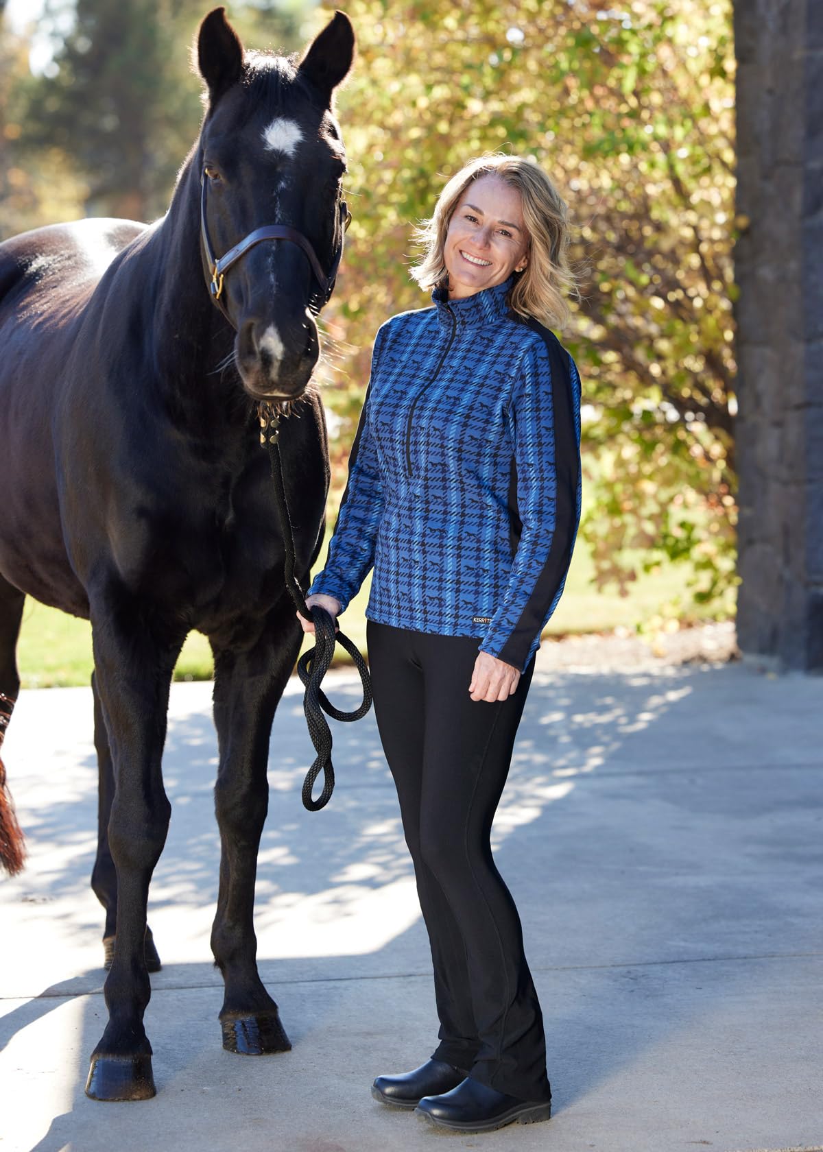 Kerrits Women's Microcord Bootcut Horse Riding Tights - Tall Slimming Equestrian Pants with Extended Patch for English & Western Riding | Perfect for Trail, Arena & Competition Use