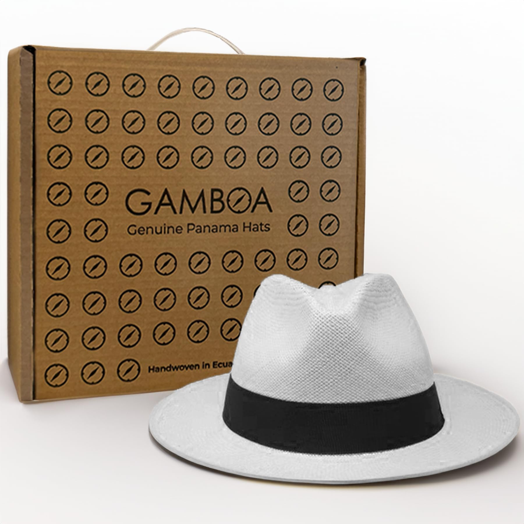 Gamboa Original Panama Hat for Men & Women - Lightweight Straw Fedora with UPF50+ UV Protection - Perfect for Summer, Beach, Travel & Outdoor Activities