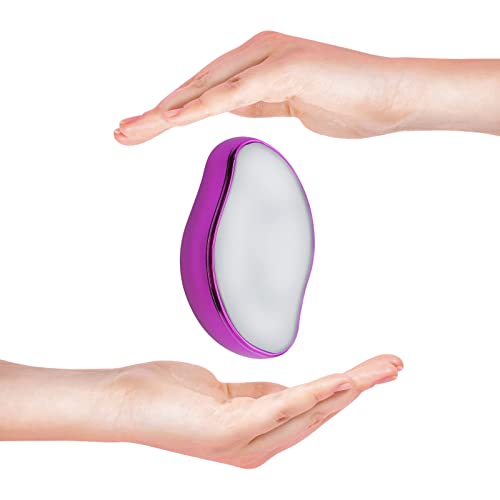 Bleame Crystal Hair Eraser - Magic Hair Remover for Women & Men | Smooth Silky Skin | Painless & Reusable Hair Removal Tool | Perfect for Legs, Arms, Bikini Line & Underarms (Purple)