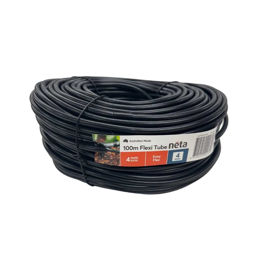 4mm Flexi Spaghetti Tube (PPVC) - 100m Coil - Flexible PVC Tubing for Air, Water & Chemical Transfer - Ideal for Aquariums, Hydroponics & Industrial Use