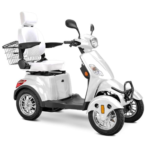 Premium Full Size 4 Wheel Mobility Scooter for Adults - Lightweight Electric Wheelchair with Long Battery Life - Ideal for Outdoor Travel, Shopping & Daily Mobility Assistance