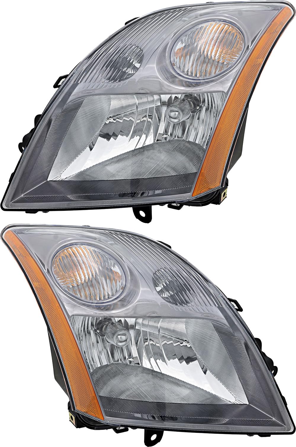 2007-2009 Nissan Sentra Replacement Headlight Assembly - Halogen Headlamp Set for Driver & Passenger Side - Perfect for Night Driving and Foggy Conditions