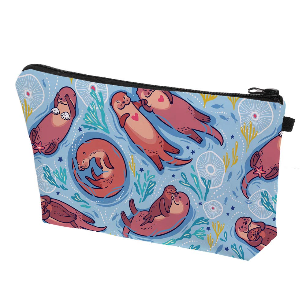 Waterproof Cosmetic Pouch for Women - Large Capacity Makeup Bag, Travel Toiletry Organizer, Portable Washing Bag - Perfect for Travel, Gym & Daily Use (Otter 2350)