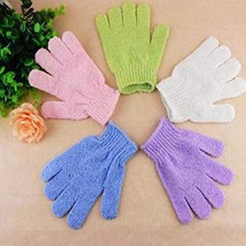 STORE99® Exfoliating Bath Gloves for Shower & Spa - Soft Body Scrubber for Deep Cleansing, Dead Skin Removal & Massage - Perfect for Sensitive Skin Care & Relaxation (Use with Body Wash or Bath Bombs)