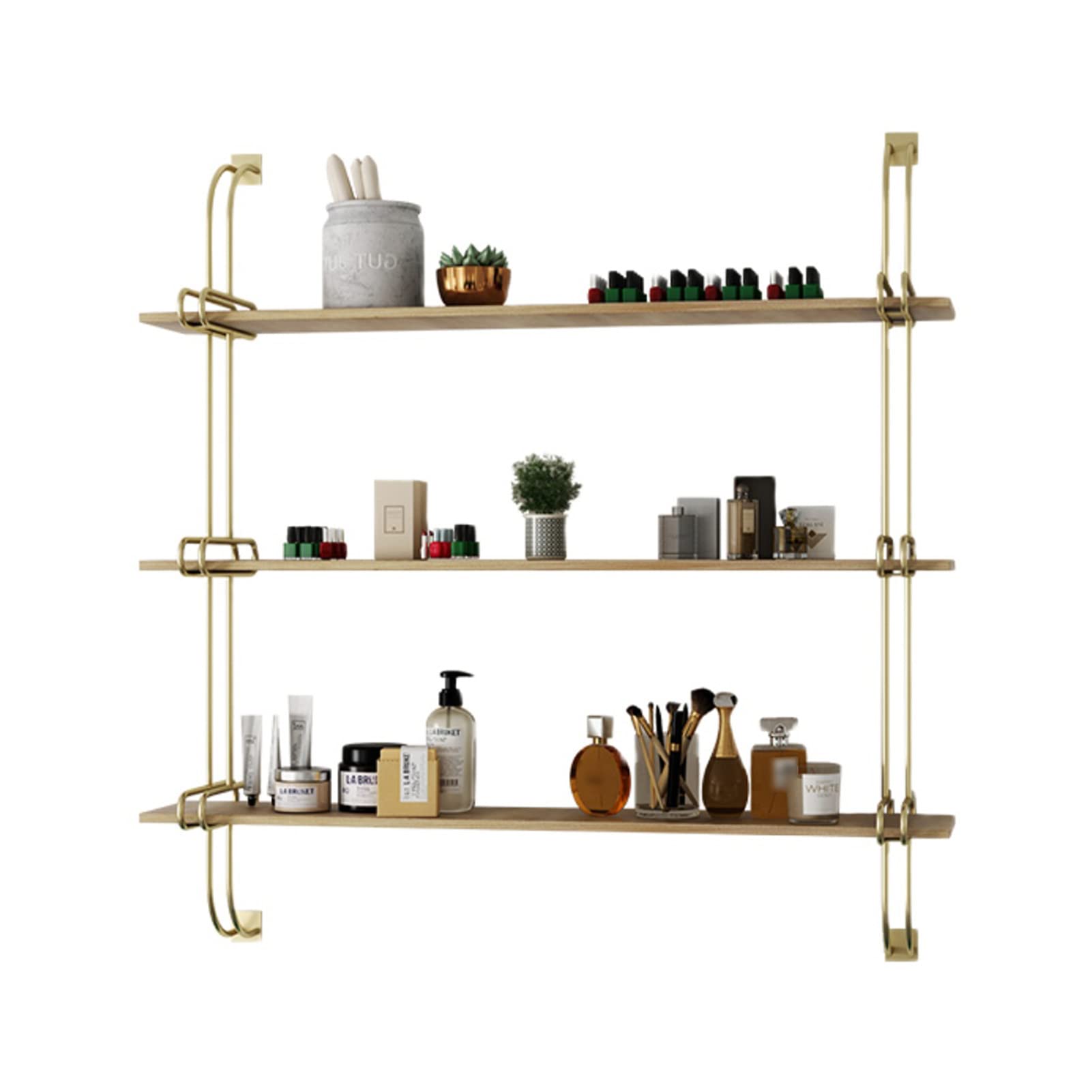 **SunCourtyard Metal Nail Polish Rack Wall Shelf – Essential Oil & Perfume Storage Organizer, Spice Rack for Salon, Spa & Home – Wall Mounted Display Cabinet for Cosmetics & Beauty Products**    *(Perfect for Nail Salons, Home Decor, Spa Storage & Small Business Organization)*