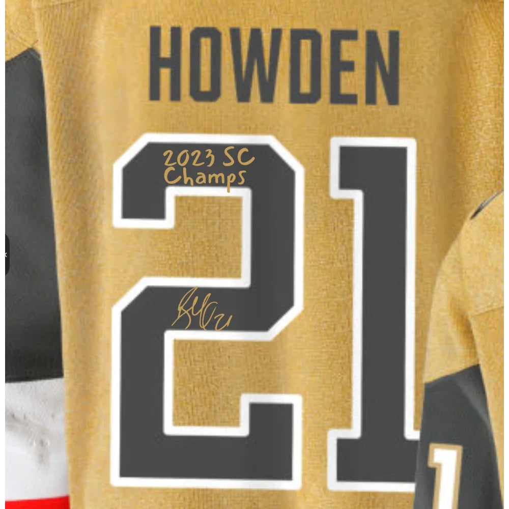 Brett Howden Autographed Vegas Golden Knights Gold Jersey - Signed with 