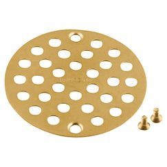 4 Pack Brushed Gold Shower Drain Cover by Moen - Premium Bathroom Accessory for Clog Prevention & Stylish Décor - Perfect for Bathroom, Shower, and Tub Drain Protection