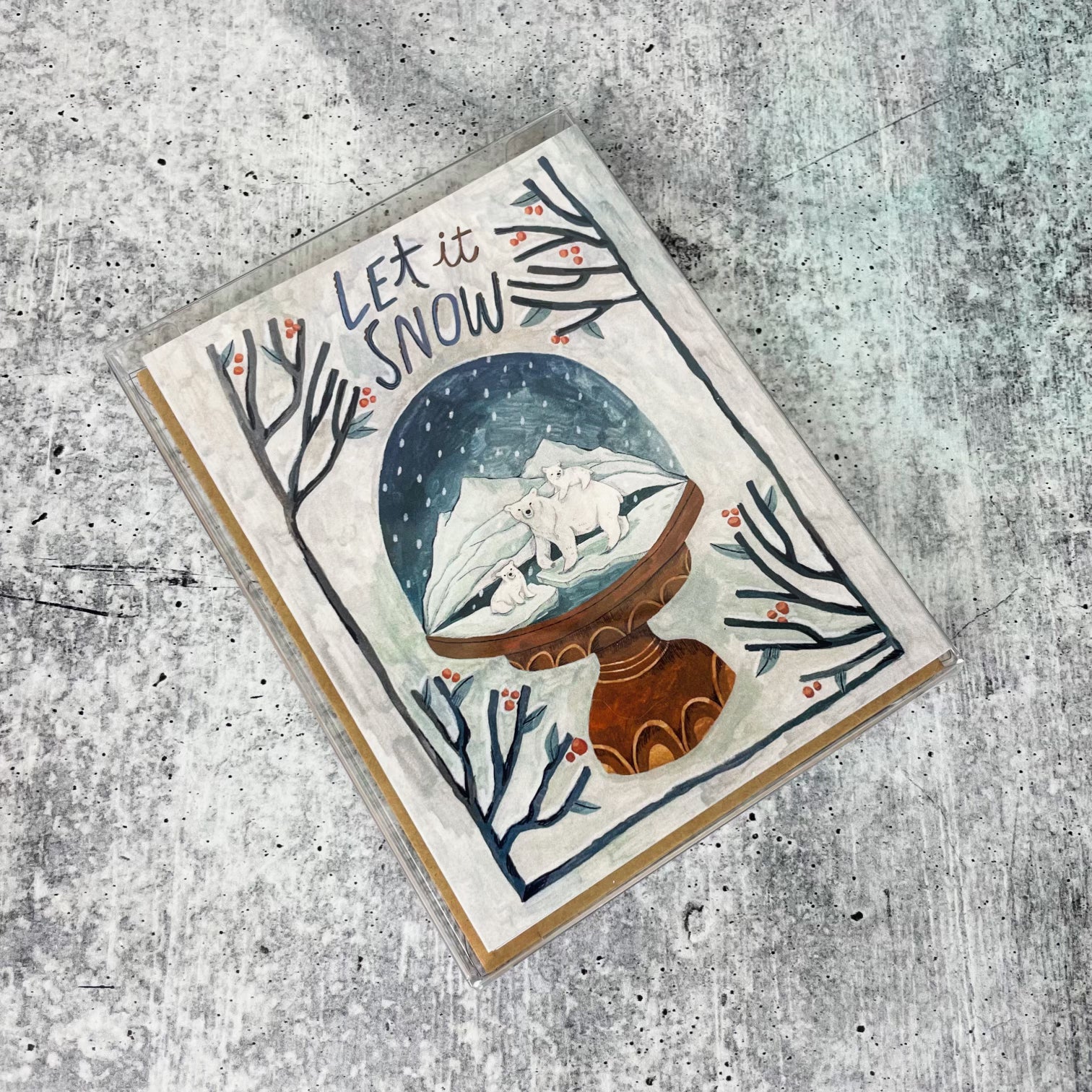 Let It Snow Christmas Cards - Boxed Holiday Greeting Card Set for Festive Season, Family & Friends | Perfect for Holiday Parties, Gift Exchanges & Winter Celebrations