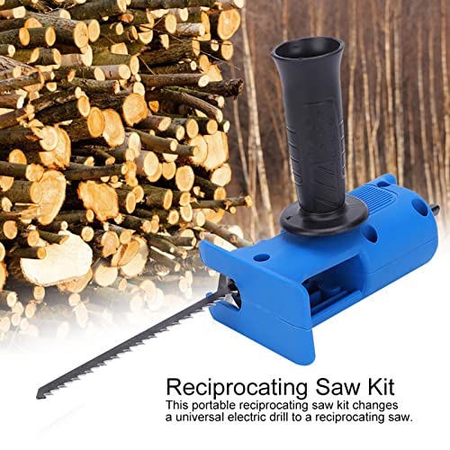 Cordless Electric Reciprocating Saw Kit - 20V Portable Saw with 3 Blades & Detachable Handle for Wood Cutting, Metal Pruning, DIY Projects | Perfect for Home Renovation, Construction & Garden Work