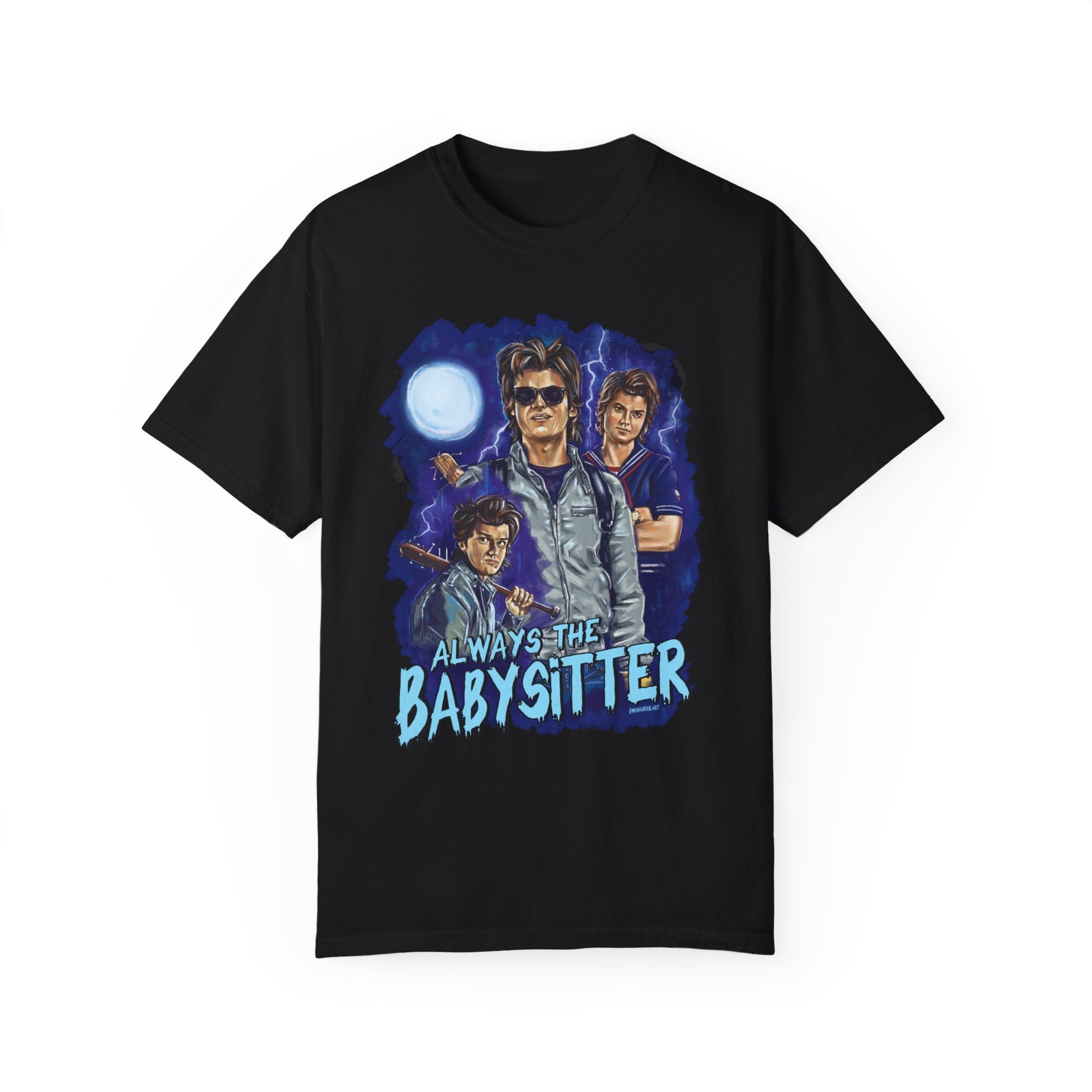 Always The Babysitter T-Shirt - Funny Cute Babysitting Gift Idea for Nannies & Childcare Workers - Perfect for Work, Parties & Everyday Wear