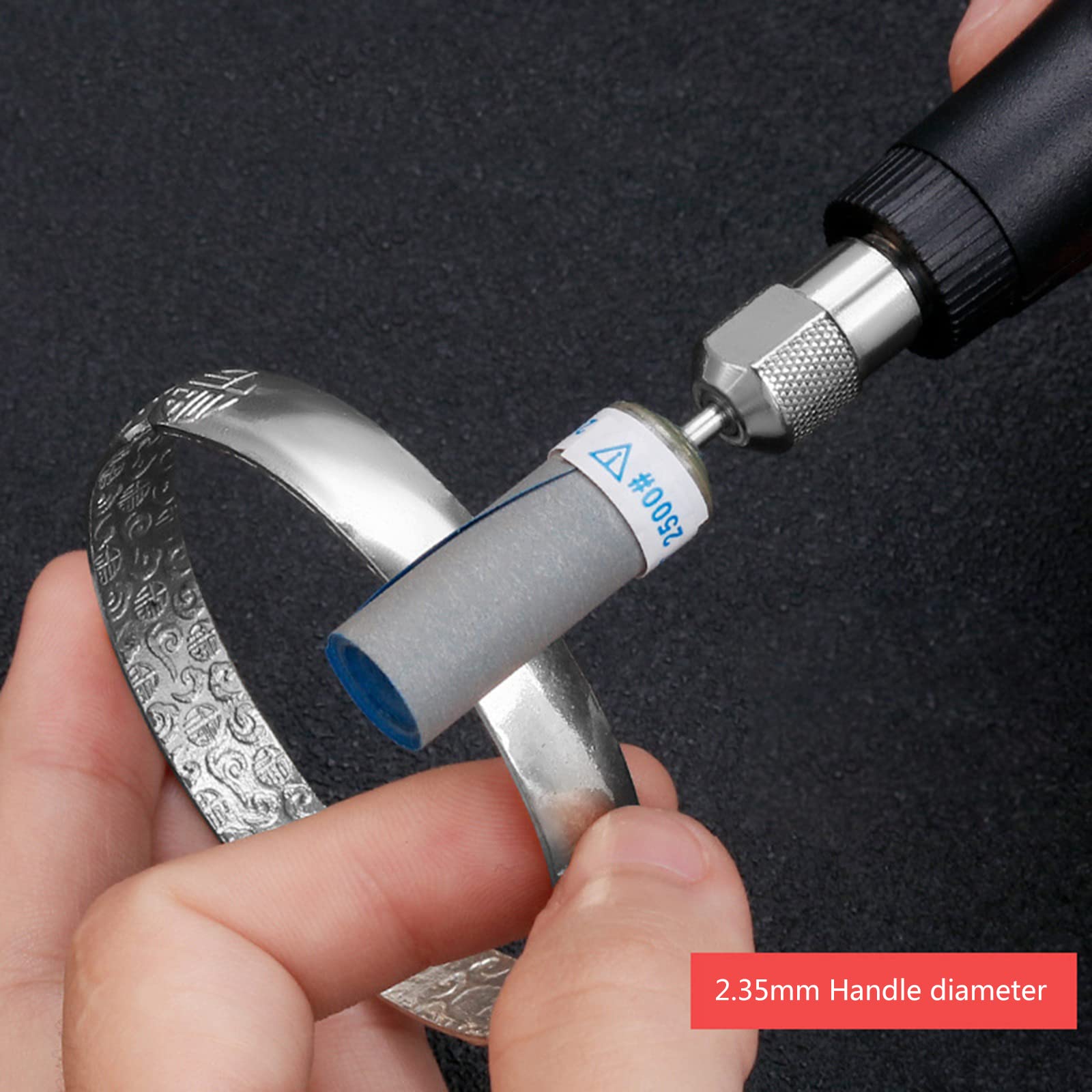 13-Piece 2.35mm Shank Grit 180-7000 Wet Dry Sandpaper Sanding Rod Stick Polishing Grinding Heads for Rotary Tools - Perfect for Woodworking, Metal Polishing & DIY Projects