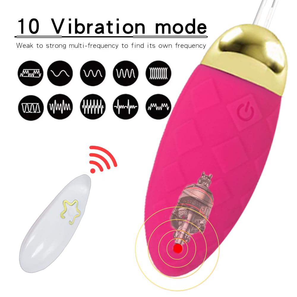 Premium Bullet Vibrator & Love Eggs - Powerful G-Spot Stimulator for Women, Rechargeable Adult Sex Toy for Couples Play & Solo Pleasure - Perfect for Bedroom Fun, Travel & Discreet Personal Use