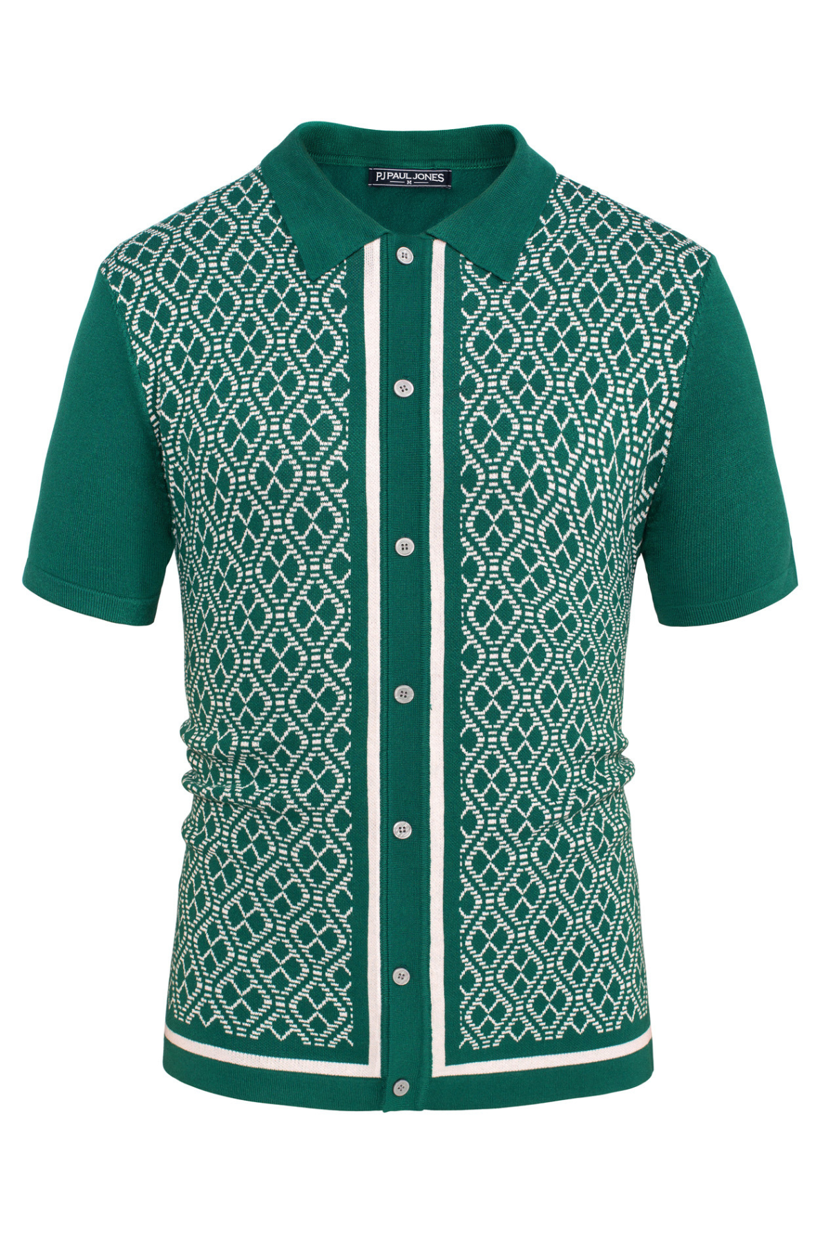 Vintage 70s Men's Polo Shirts - Retro Contrast Knit Cardigan Style Polo for Casual Wear & Office Outfits