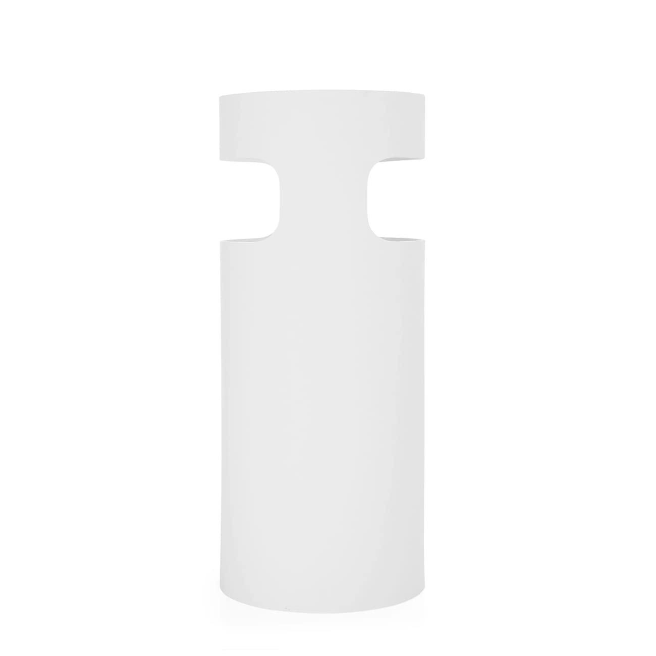 Kartell White Umbrella Stand - Modern Home Entryway Organizer for Umbrellas & Walking Sticks | Perfect for Living Room, Hallway or Office Decor