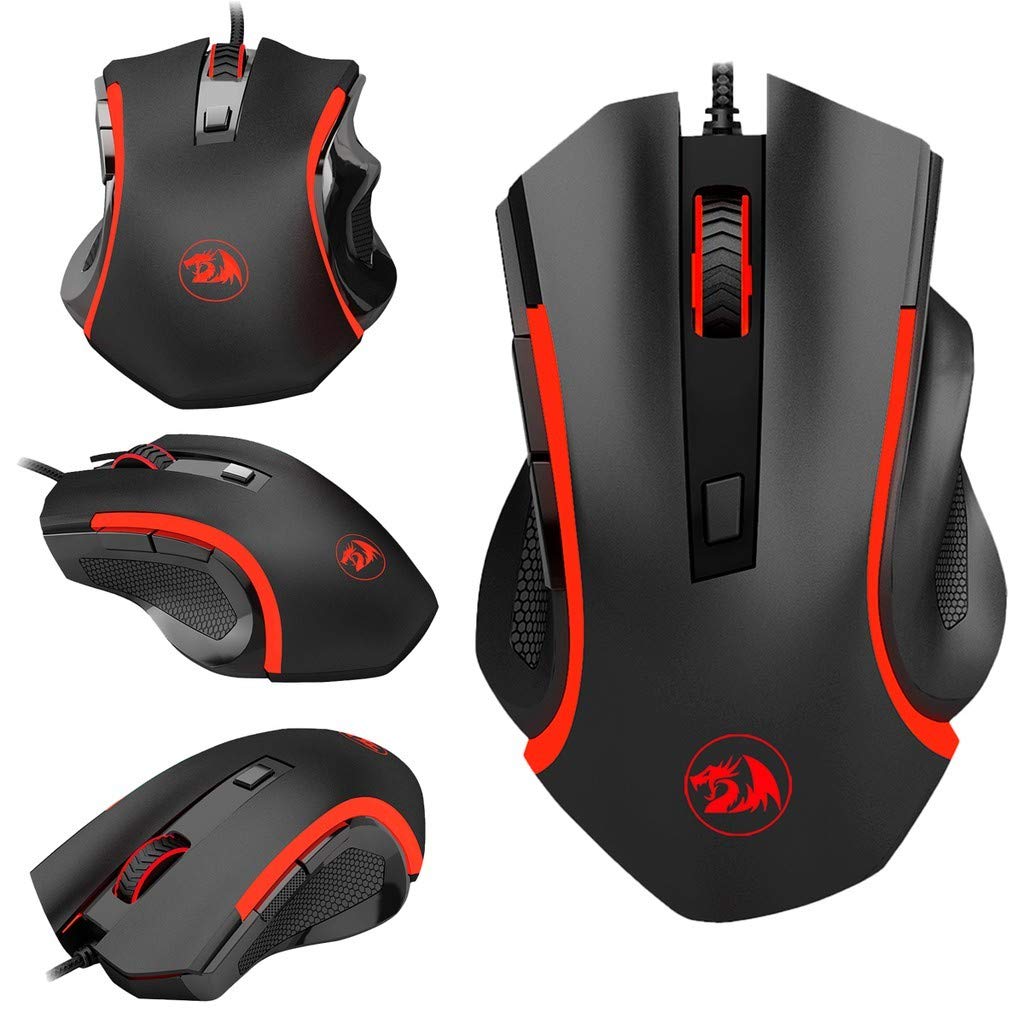 Redragon NOTHOSAUR M606 Wired Gaming Mouse with RGB Lighting - Ergonomic Design for PC Gaming, Esports, and Office Use