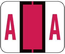 BCCR Series Red Letter A Labels - 120/Pack for Office & School