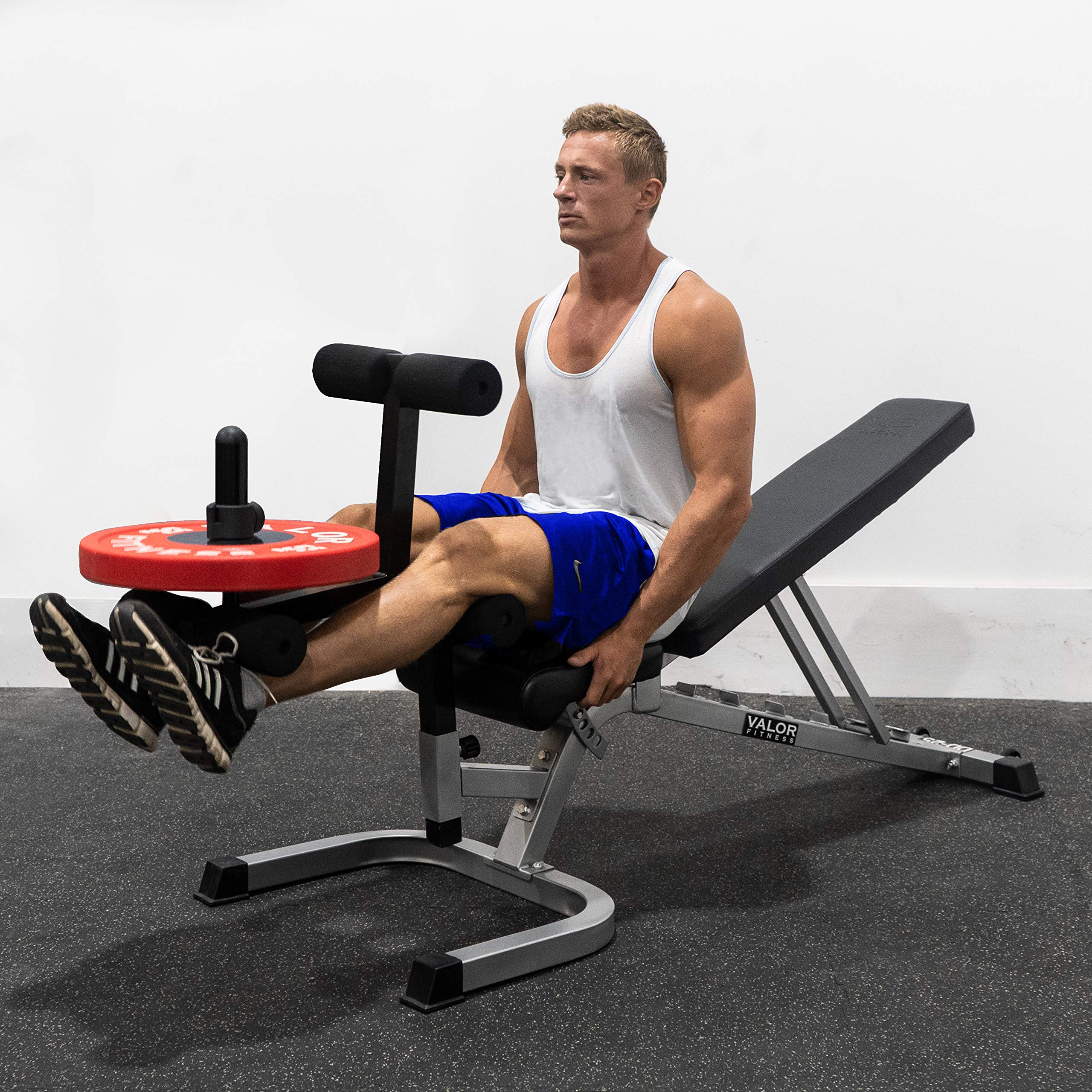 Valor Fitness Leg Curl and Extension Machine Attachment - Compatible with Valor Benches - Home Gym Strength Training Equipment for Hamstrings & Quads - Perfect for Home Workouts, Strength Building & Leg Day Exercises