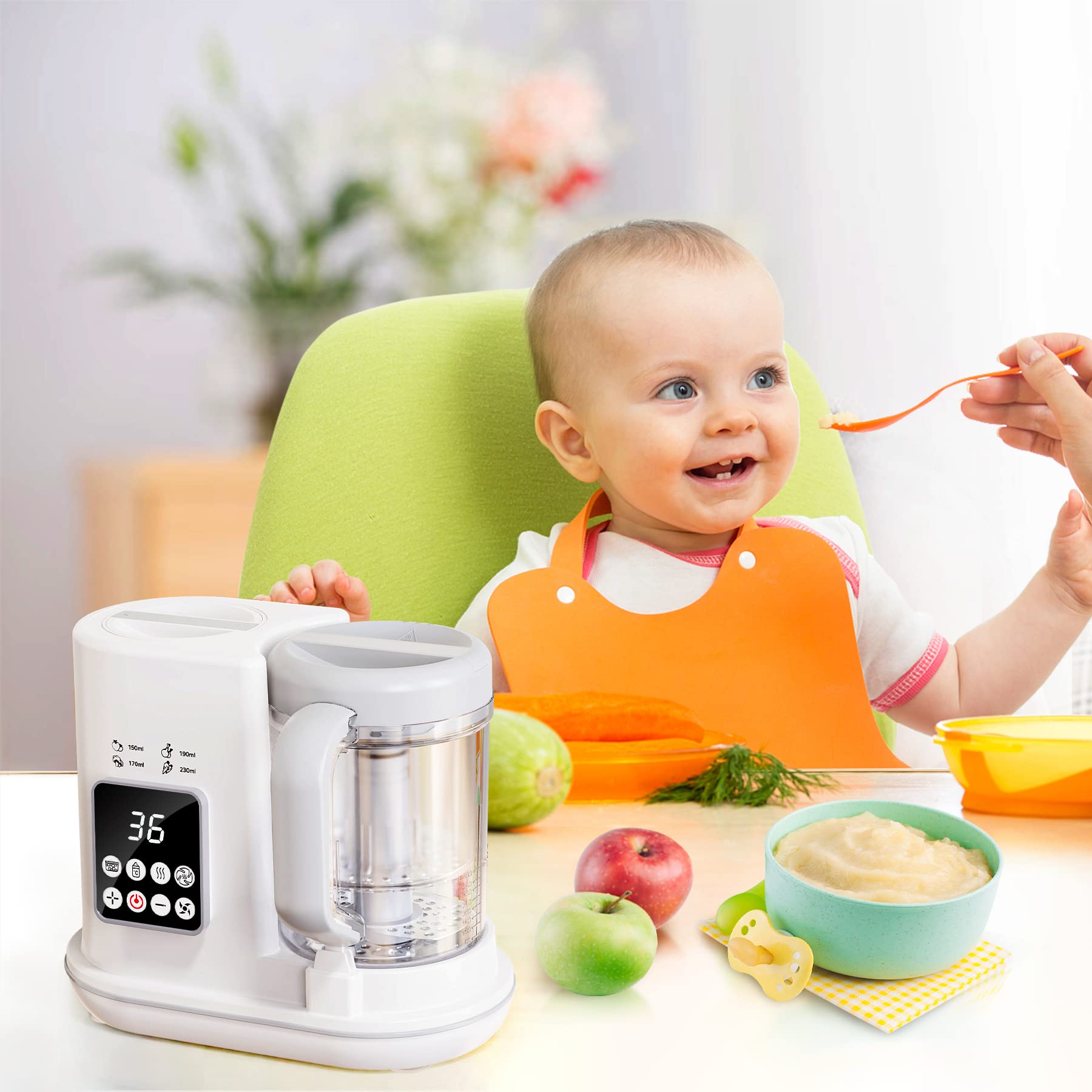 7-in-1 Baby Food Maker with Steamer & Auto Cook - Perfect for Homemade Baby Meals