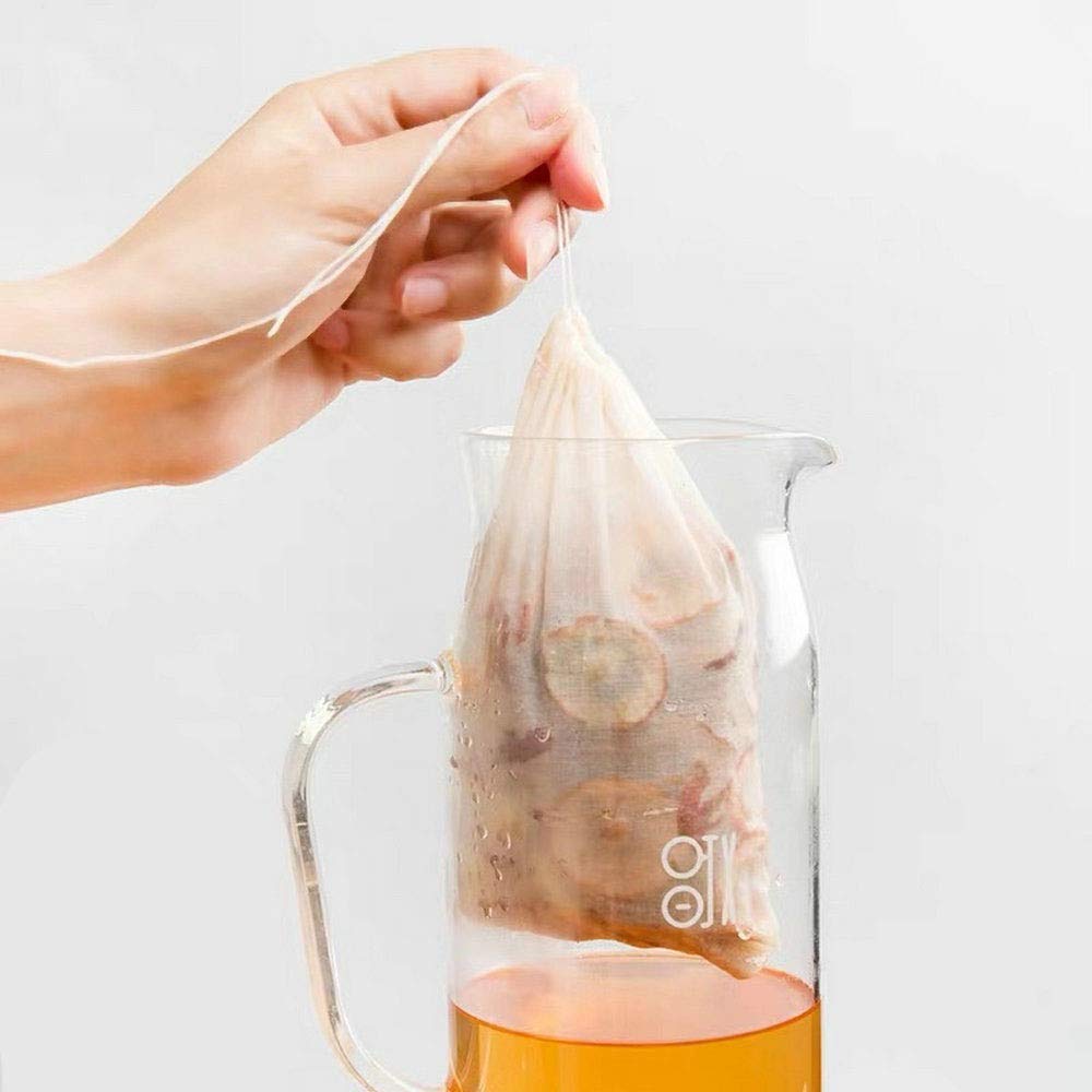 Eco-Friendly Reusable Tea Bags & Coffee Filters - 4x6 Inch Empty Tea Infusers for Loose Leaf Tea, Cold Brew & Herbal Tea - 200 Pack (BPA Free) | Perfect for Home Brewing, Office Use & DIY Tea Gifts