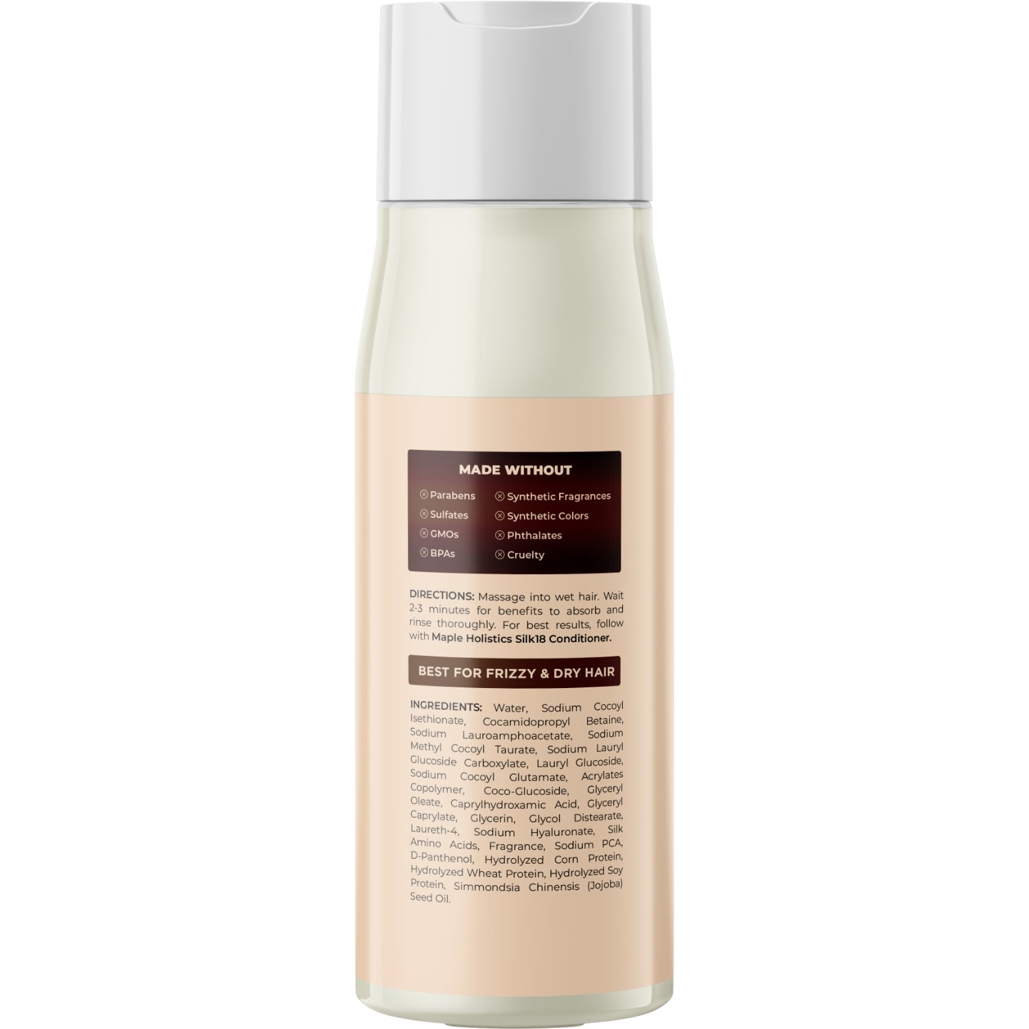 Silk18 Shampoo - Hydrating & Repairing for Damaged Hair - Sulfate Free & Paraben Free - Perfect for Dry, Frizzy & Color-Treated Hair - Salon Quality Hair Care at Home