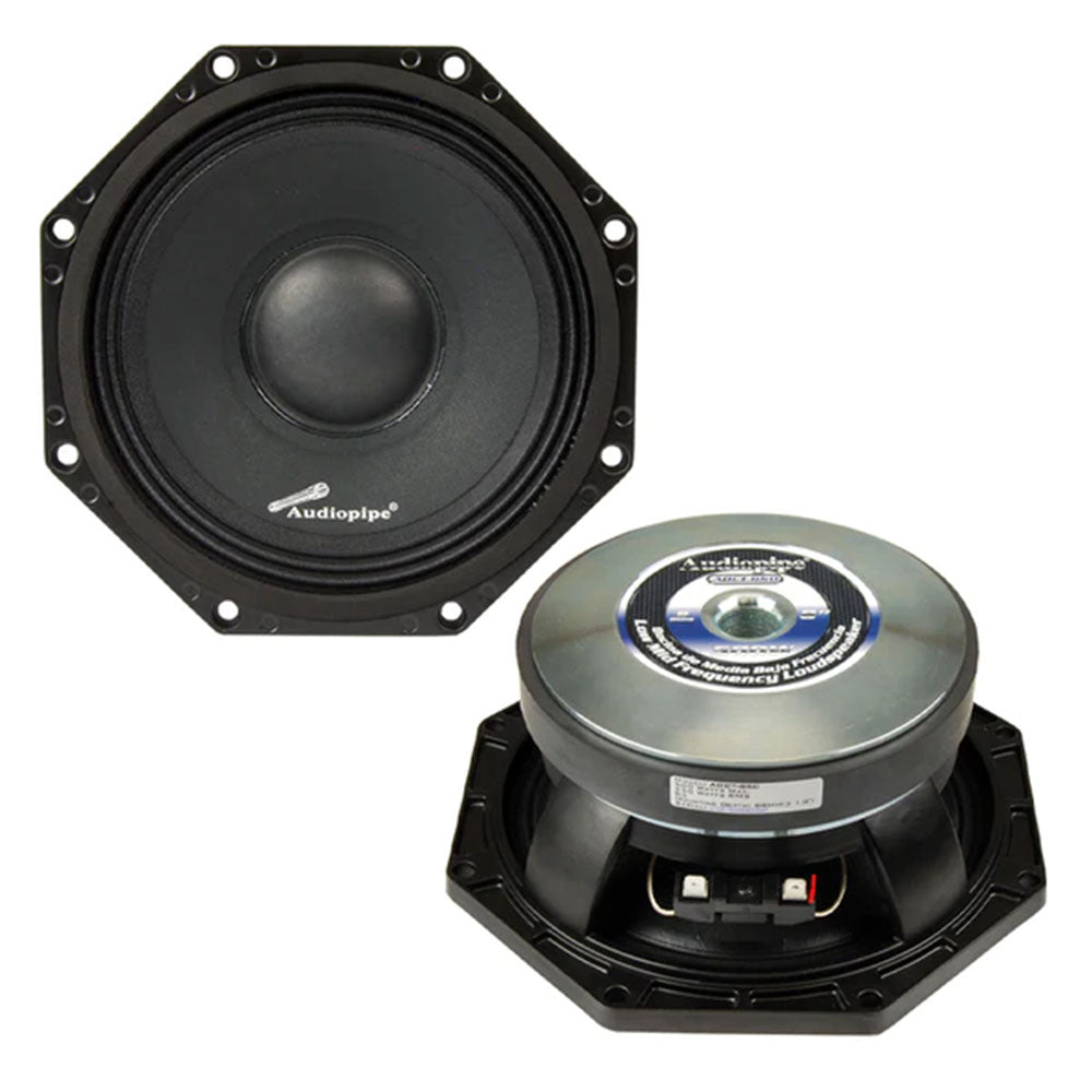 Audiopipe AOCT850 8 Inch Low Mid Frequency Loudspeaker - High Performance Car Audio Speaker for Clear Bass & Mids | Perfect for Car Stereo Upgrades & Home Theater Systems