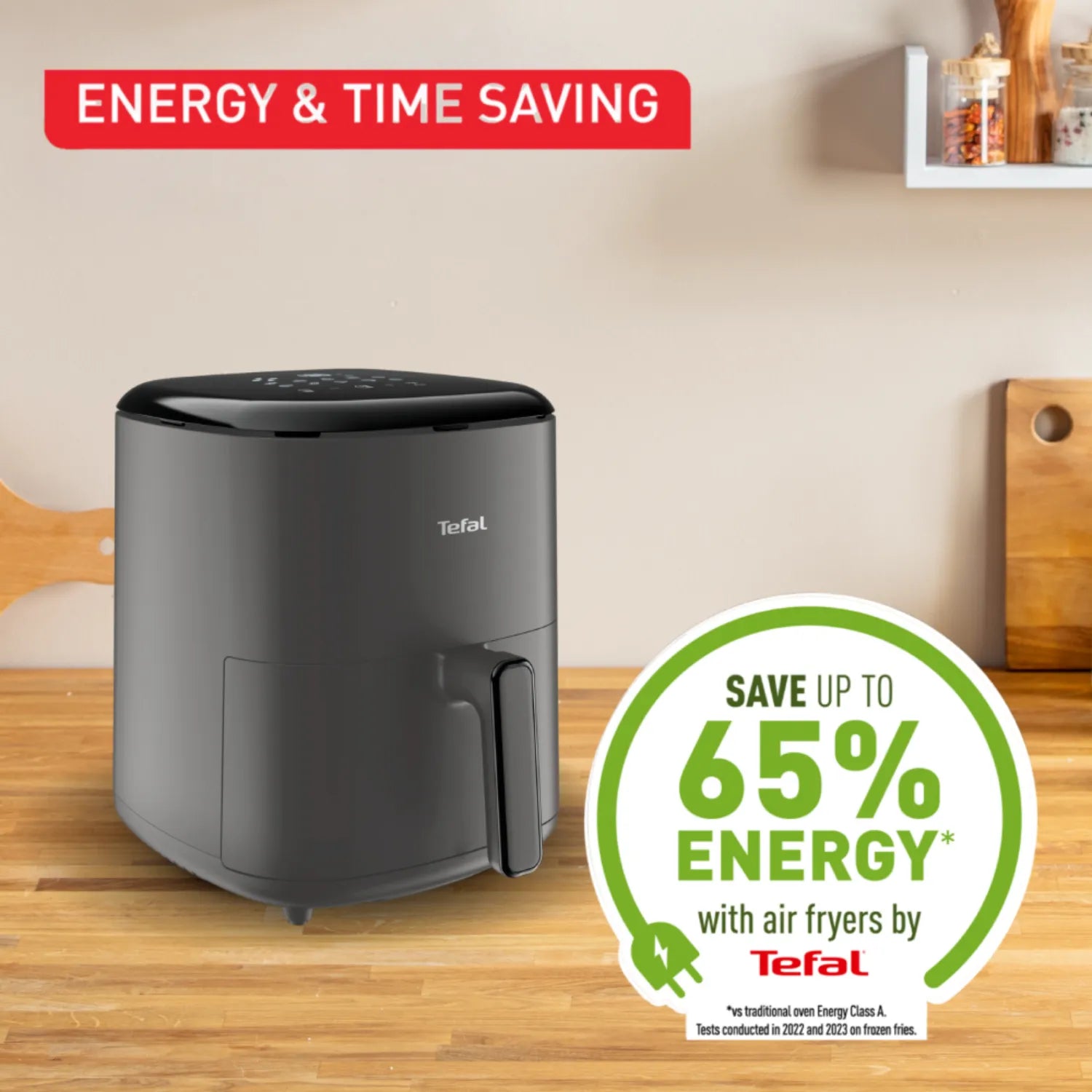 Tefal Easy Fry Max 5L Air Fryer EY245H - Healthy Oil-Free Cooking, Large Capacity, Digital Touchscreen - Perfect for Family Meals, Snacks & Quick Dinners