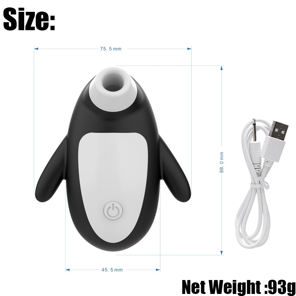 Premium Rechargeable Silicone Clitoral & Nipple Stimulator - 10 Powerful Suction Modes, Waterproof Air Pulse Massager for Women | Intimate Adult Sex Toy for Solo Play & Couples Foreplay | Discreet & Cute Design